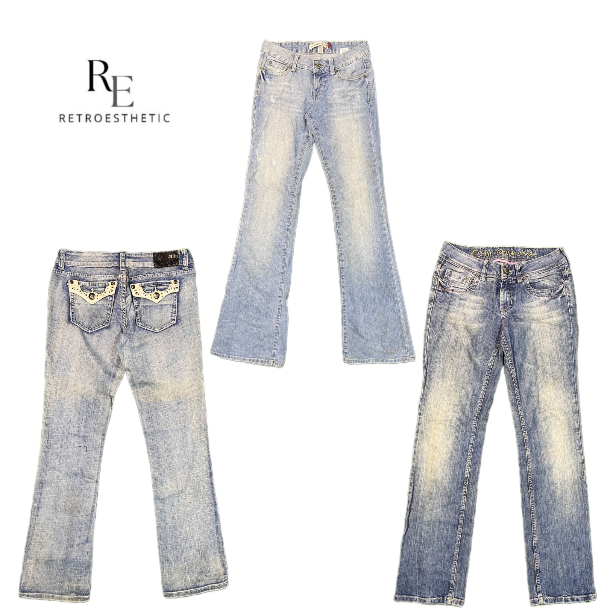 Y2K Britney Era Girl Jean évasé RE-2717