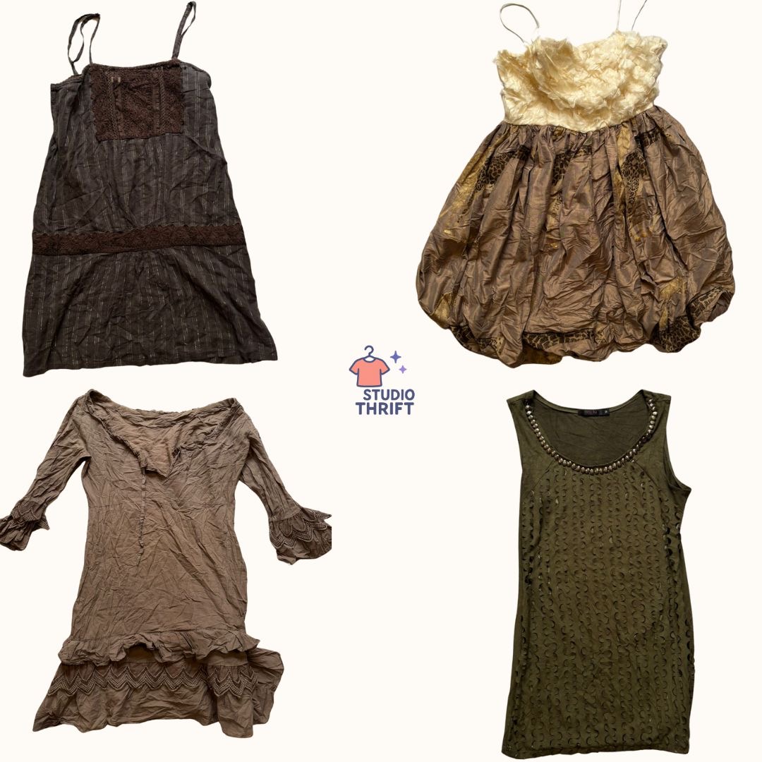 Earthbound Siren Y2K Mini Dress(DR-048)