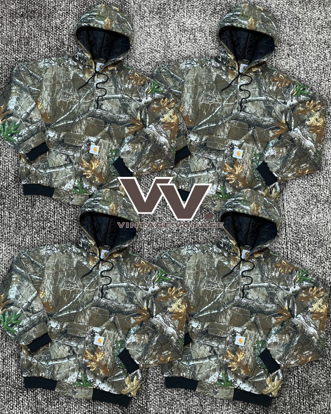 Veste active à motif camouflage Carhartt retravaillée #7126