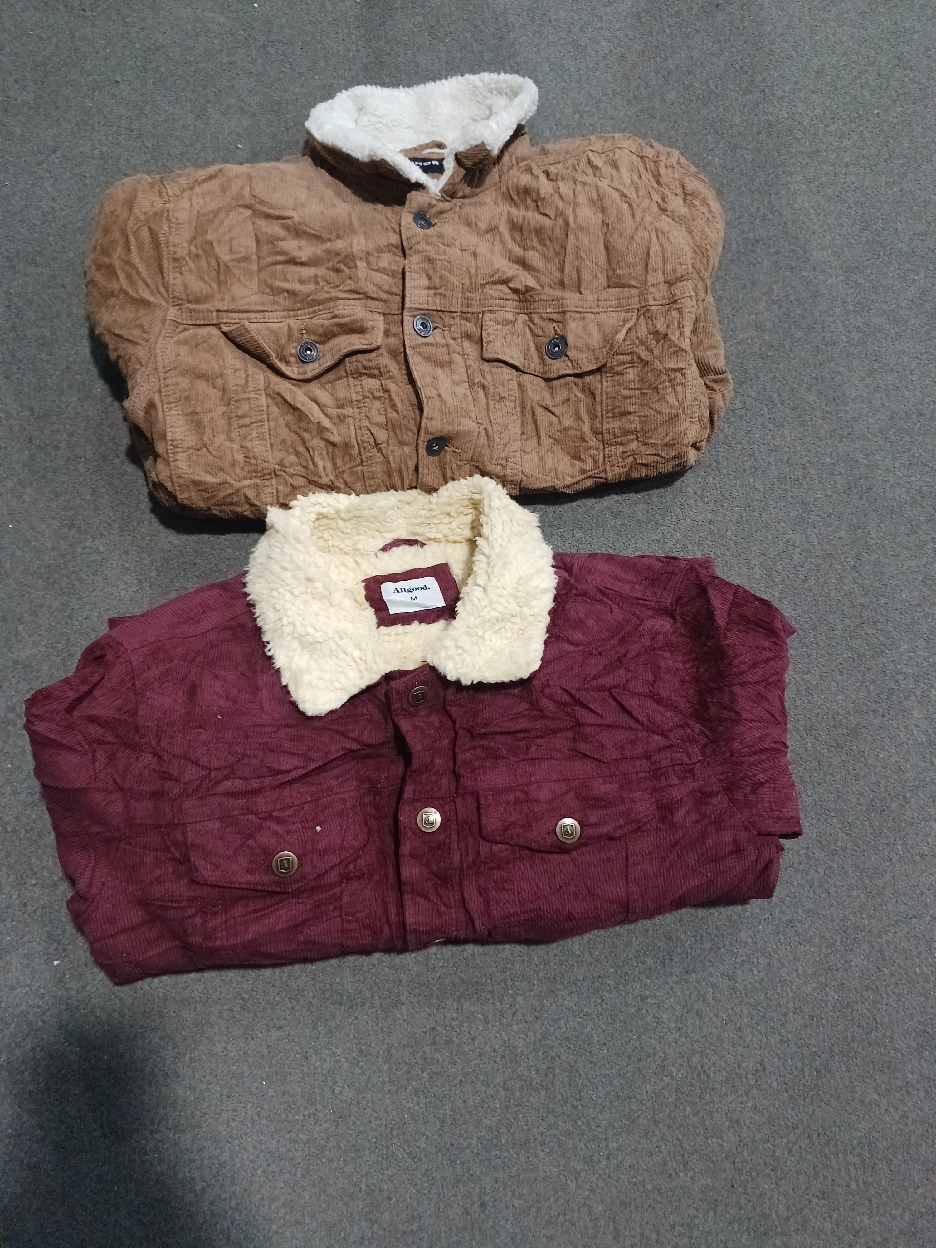 Unbranded Corduroy Fur Jacket