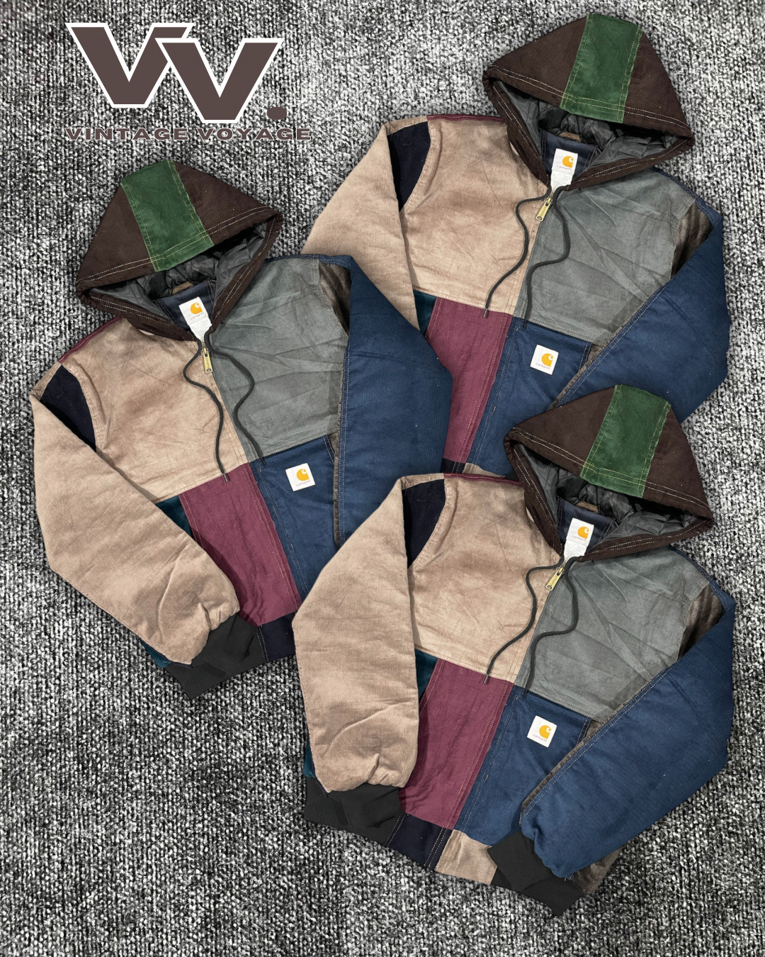 Carhartt überarbeitet Stil Cordura-Patchwork-Aktivjacken #7126