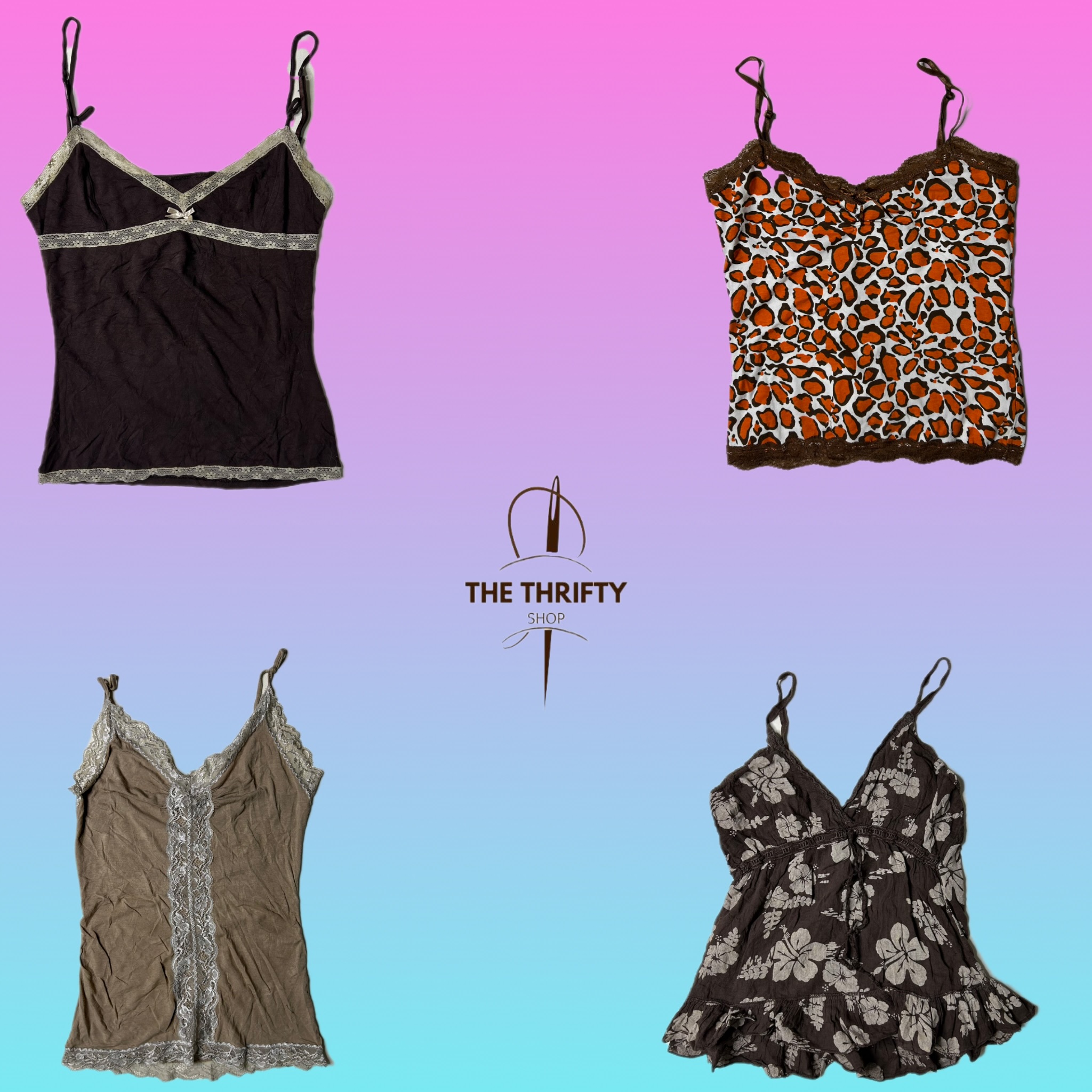 Y2k It Girl Grunge cami top (SU 301)