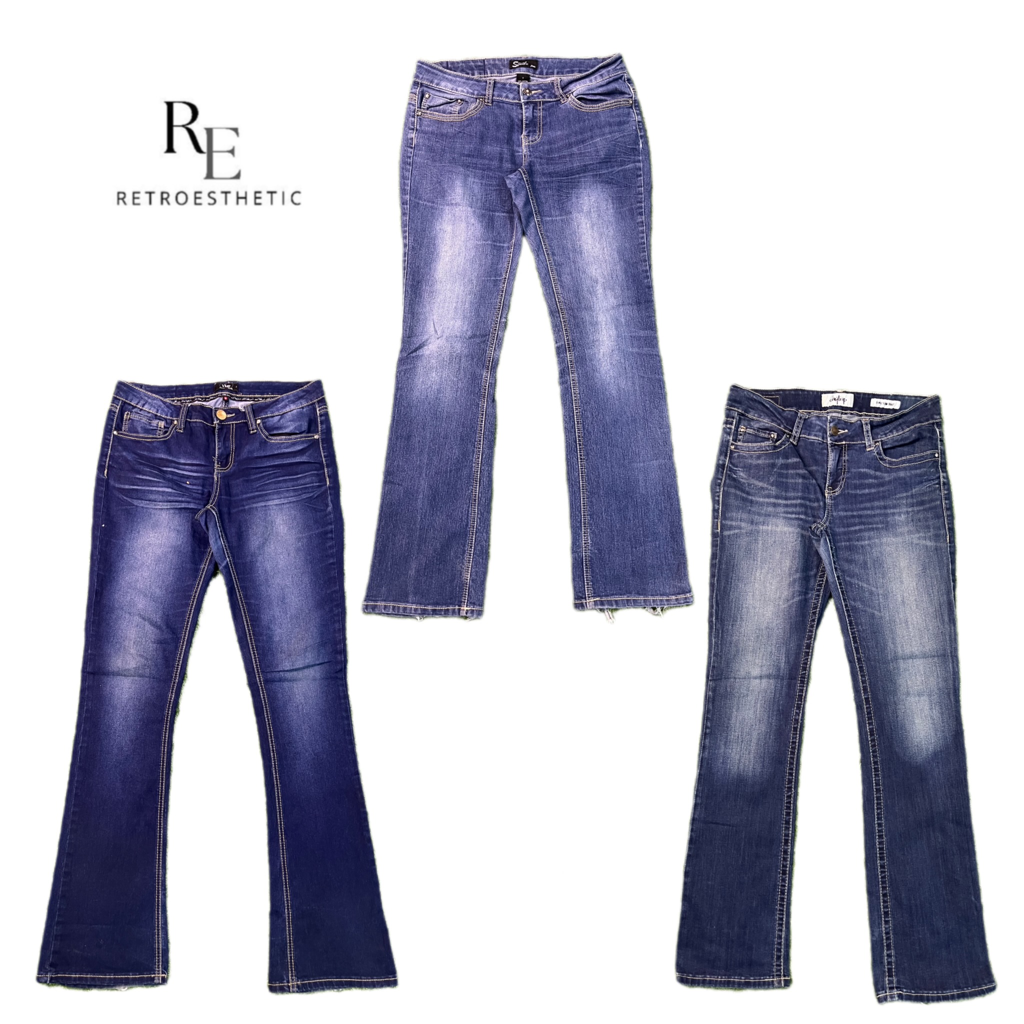 Y2K Britney Era Girl Denim Embroidery Jeans RE-2719