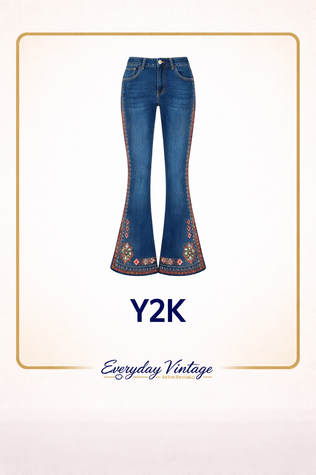 (103) Y2K Embroidered Pants
