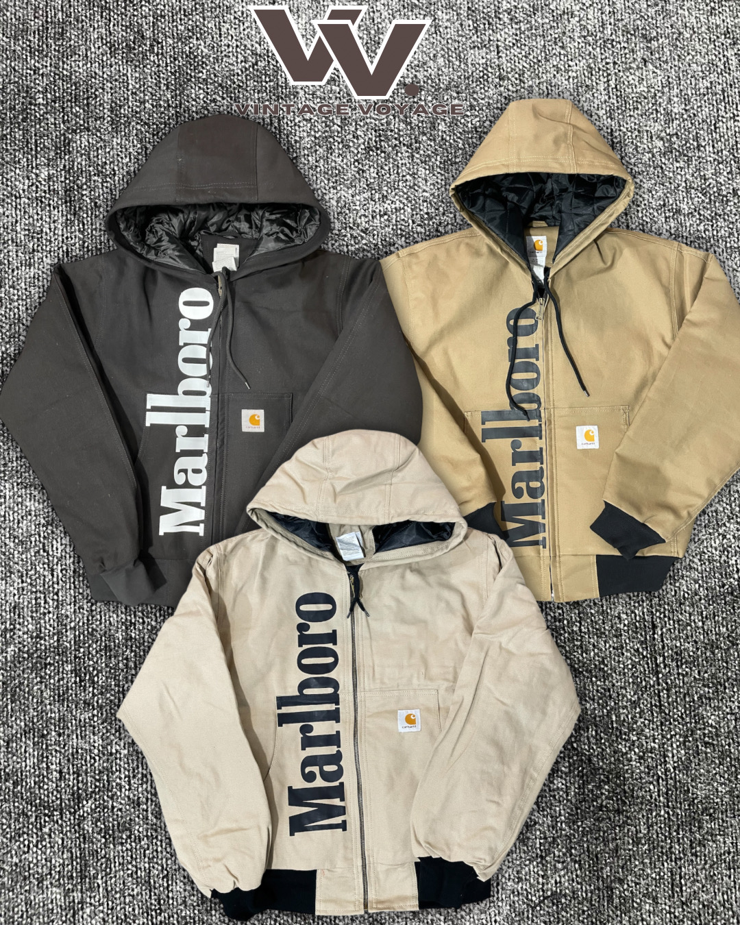 Carhartt x Marlboro reworked style mix colour active jackets #7126