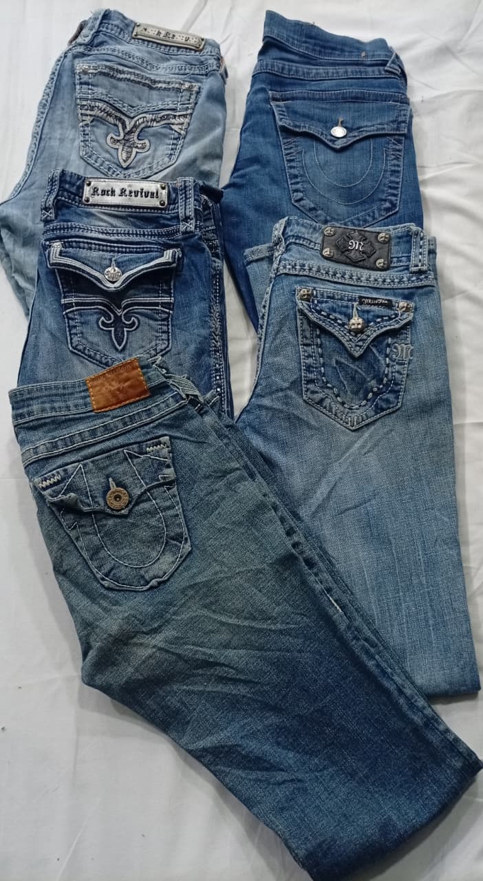 CR5845 ヴィンテージ レディース ミックス ブランド ジーンズ