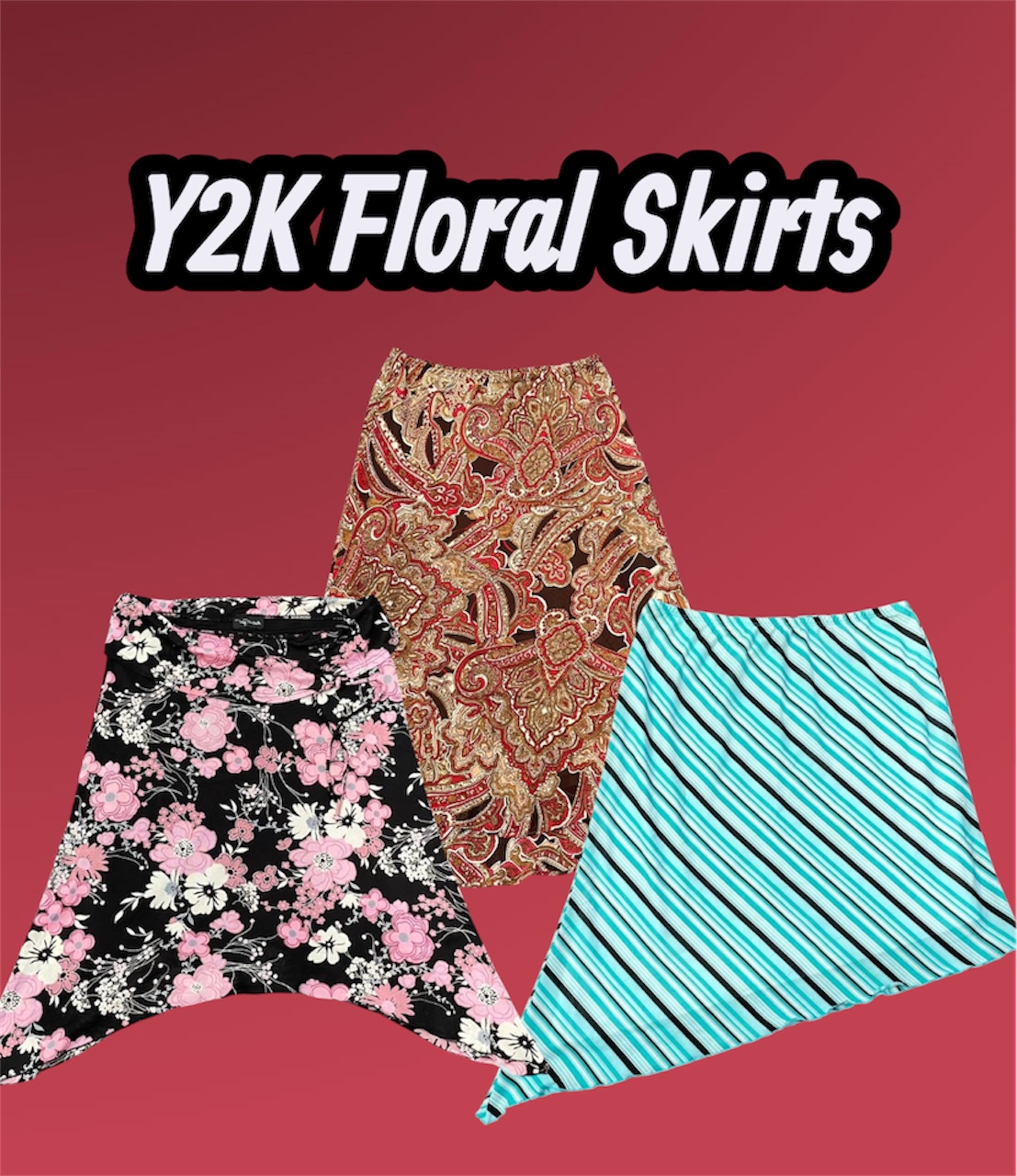 Y2K Floral Skirts - e3 (07/01)