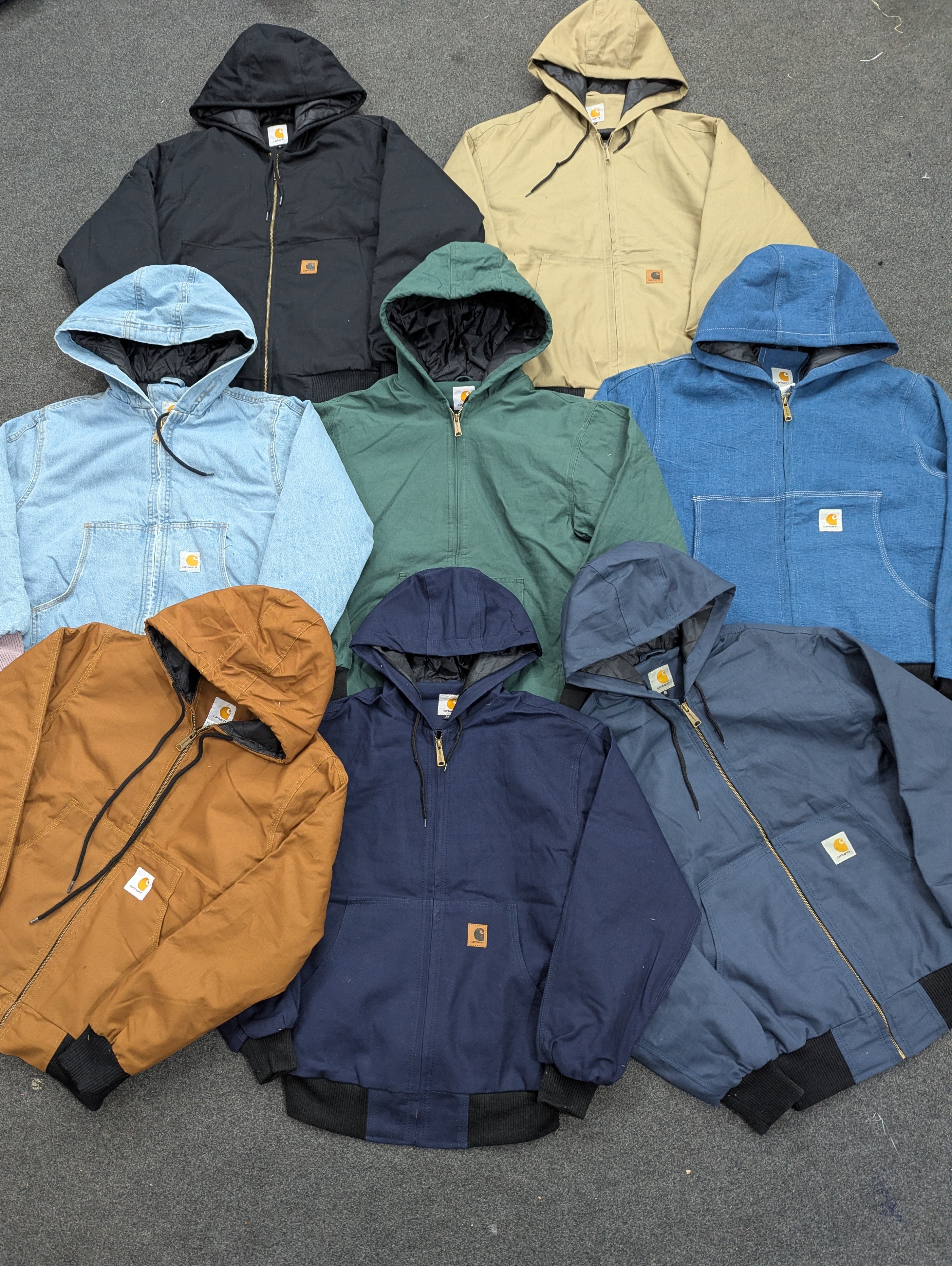 Carhartt Active Wear Rework Style Jackets - Mixed Collection (10 pcs), (C-006)