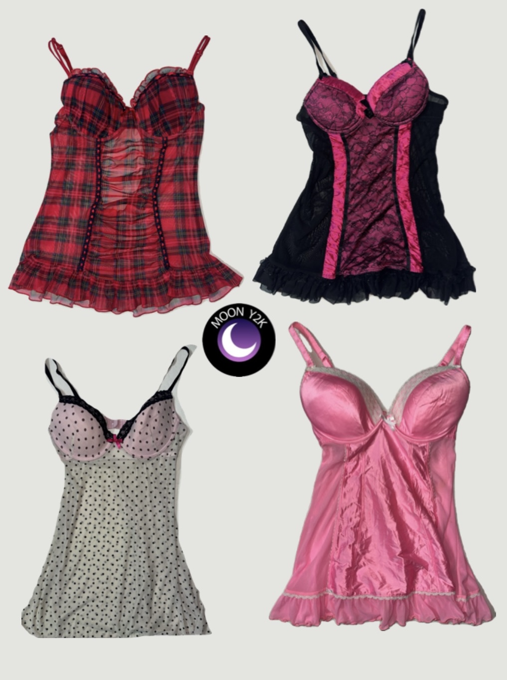 Y2K Romantic Gothic Ruffle Tops (M-946)