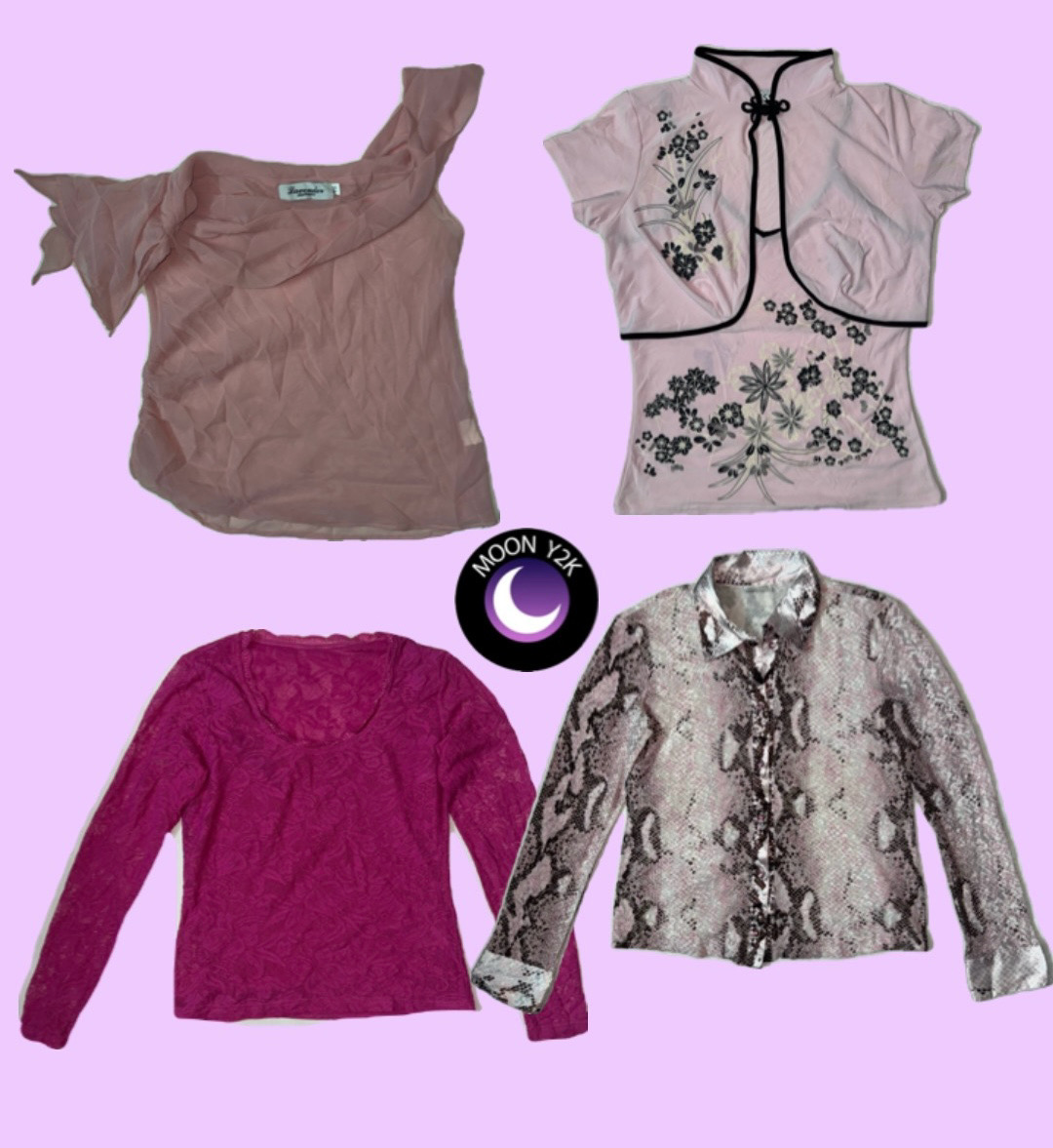Y2K Soft Girl Era Blush Pink Tops Mix (M-949)