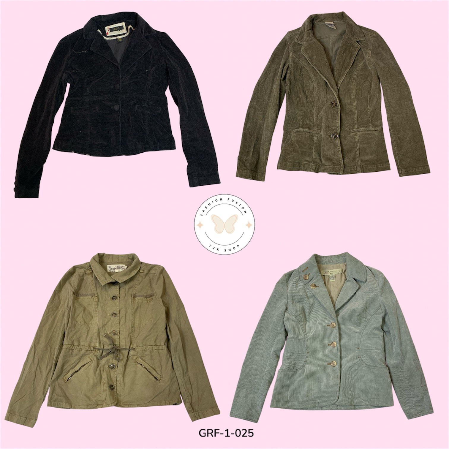 Vintage Y2K Corduroy Jacket – Retro Street Style &..