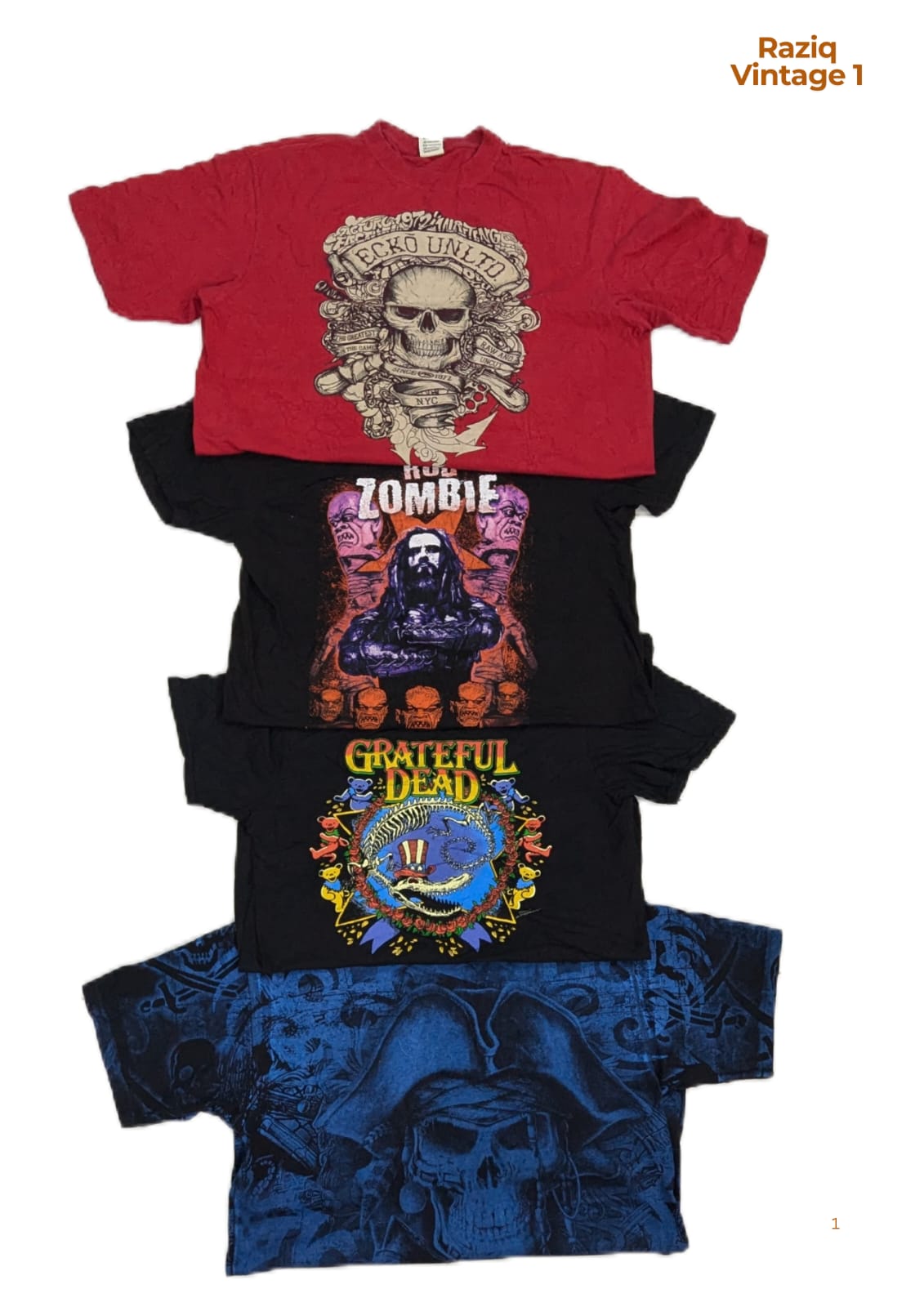 💥 RV1683 Skull Printed Tshirts