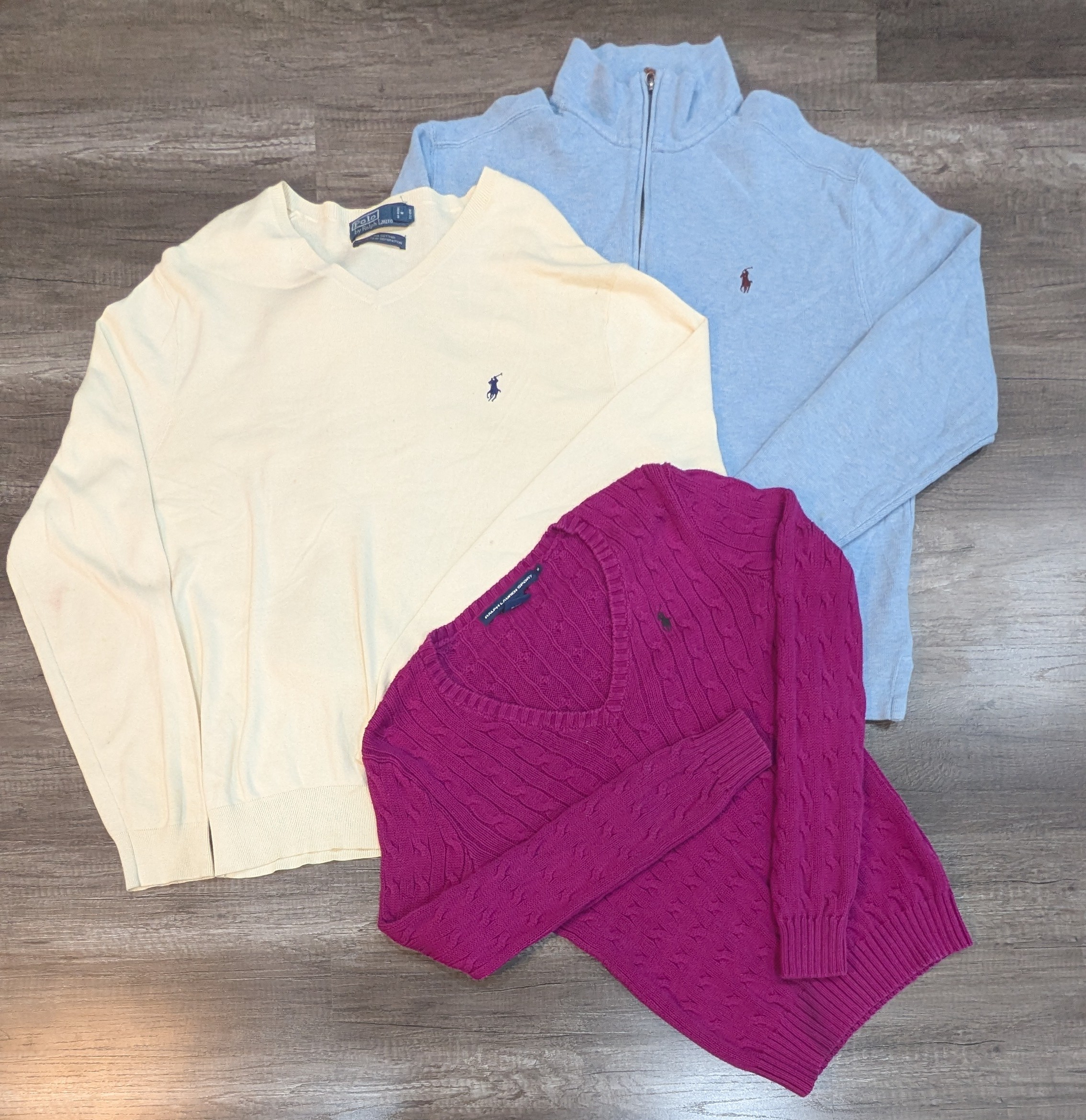 1979 - Tommy Hilfiger, Ralph Lauren ¼ Zip Sweatshirt & Sweater