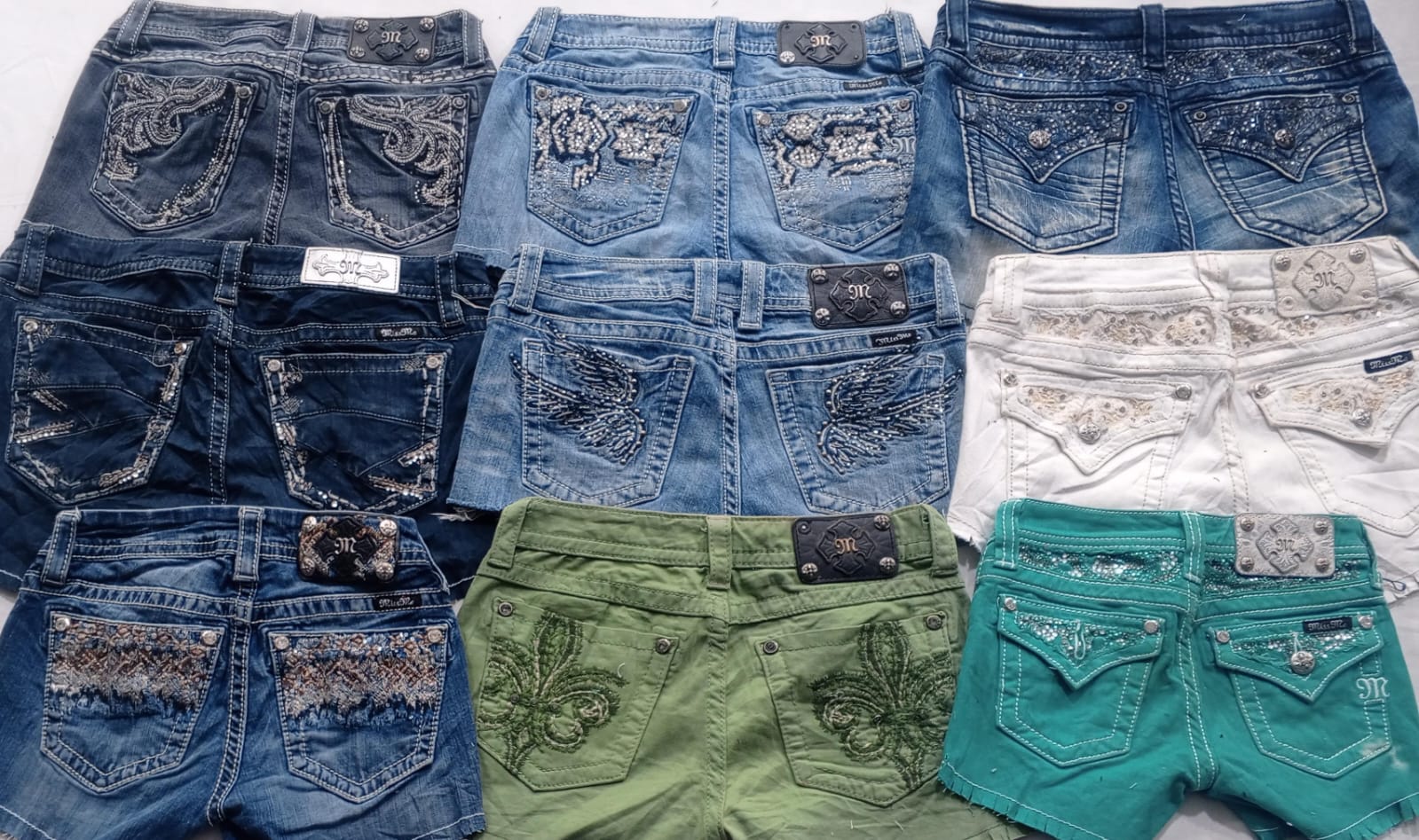 CR5862 UPCYCLED Miss Me Shorts