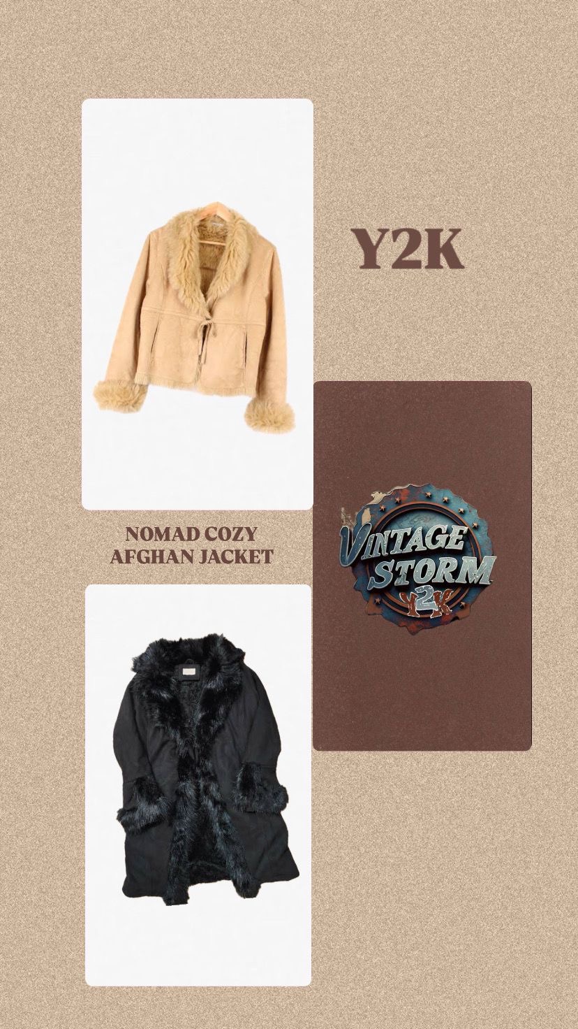 Y2K Nomad Cozy Afghan Jacket