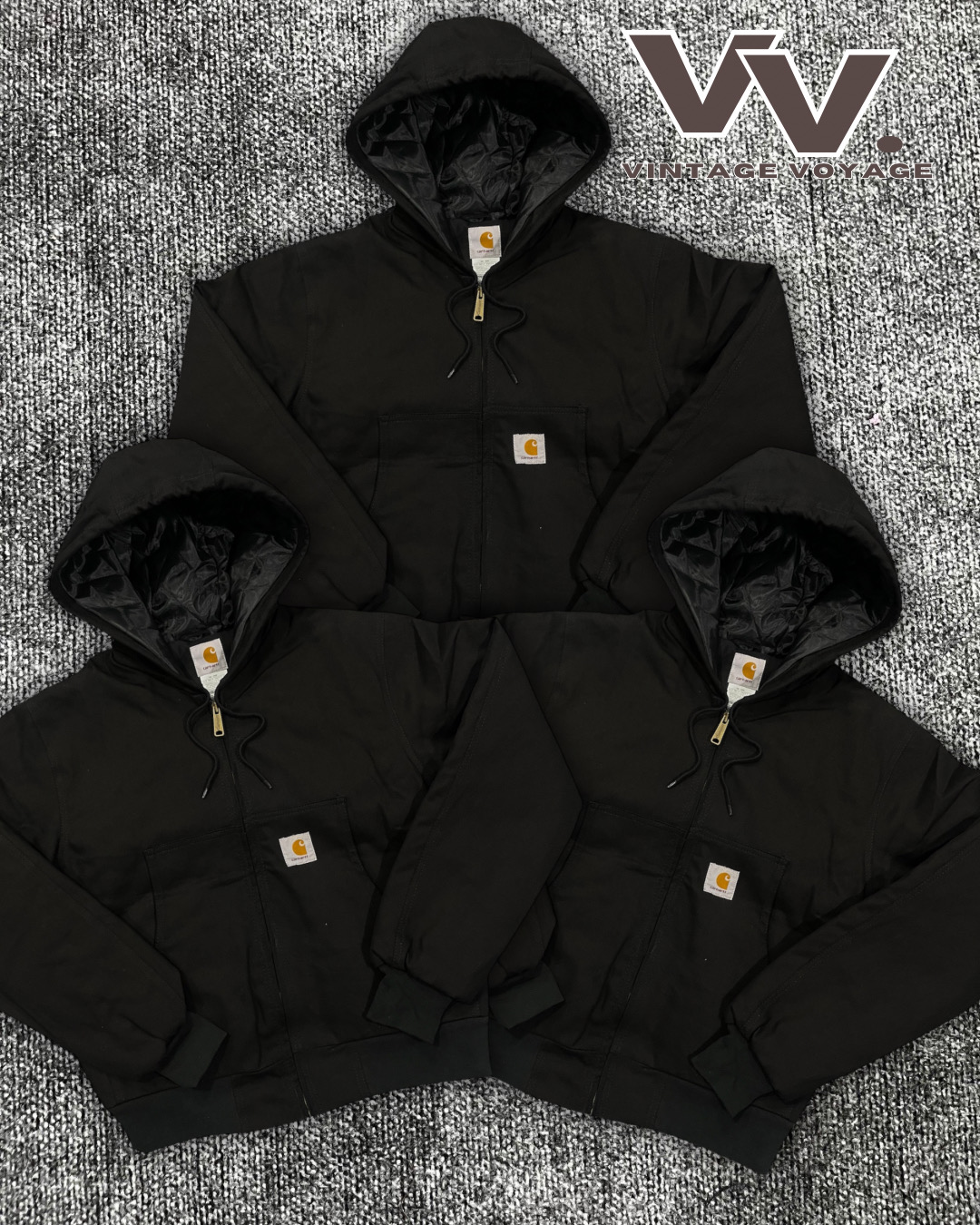 Carhartt reworked style black active jackets #8126