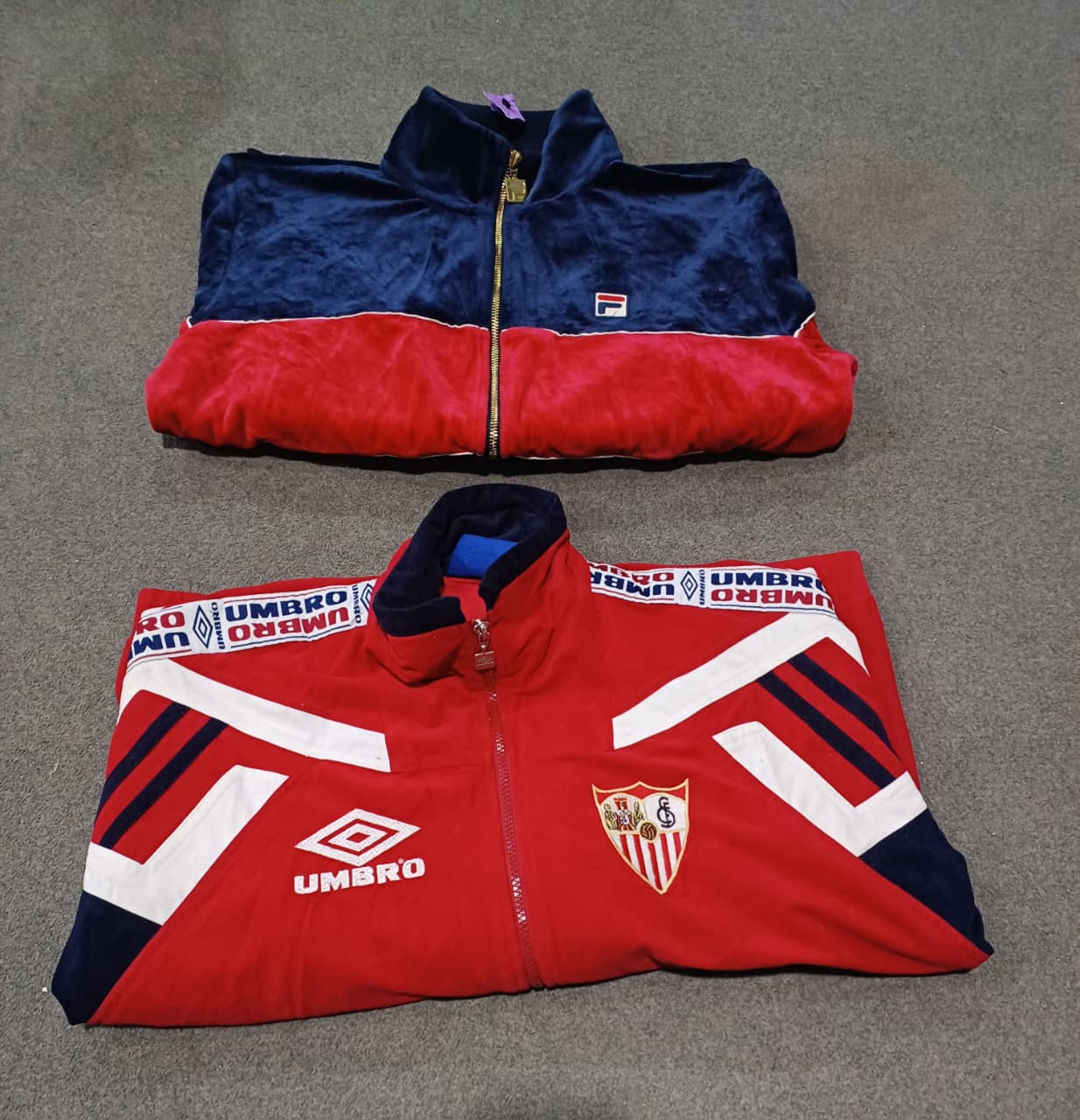 ミックス ブランデッド スエード トラックジャケット