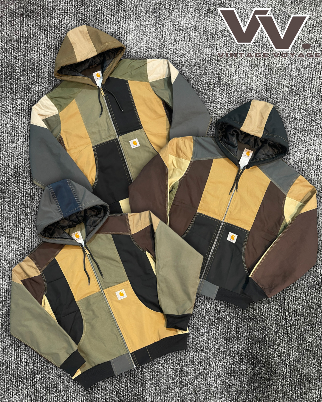 Carhartt reworked style patchwork active jackets #8126