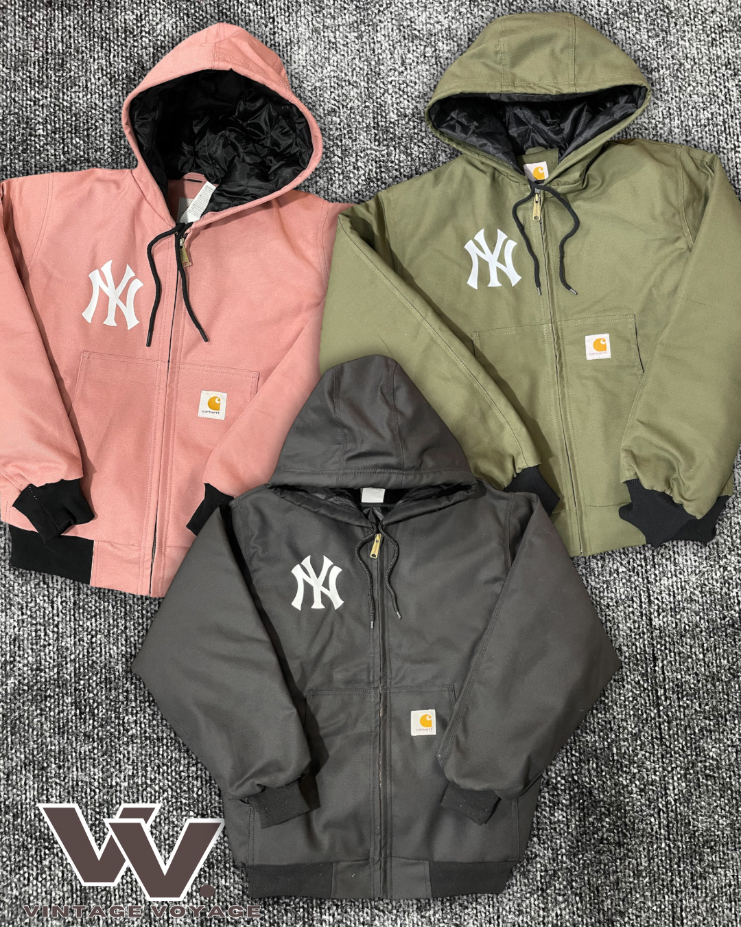 Carhartt x Yankees reworked style mix colour active jackets #8126
