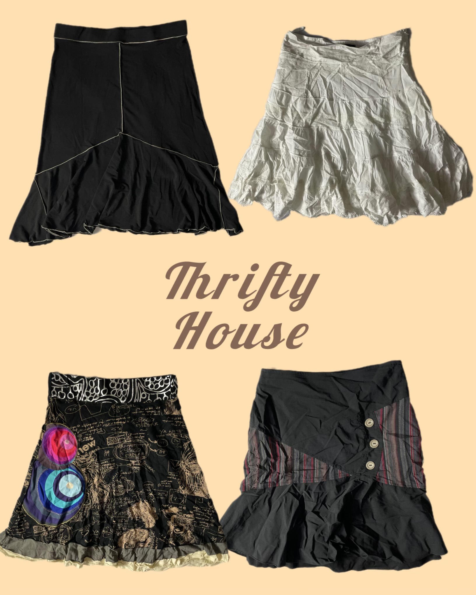 Formal Y2k Mix Skirt(TH/59)