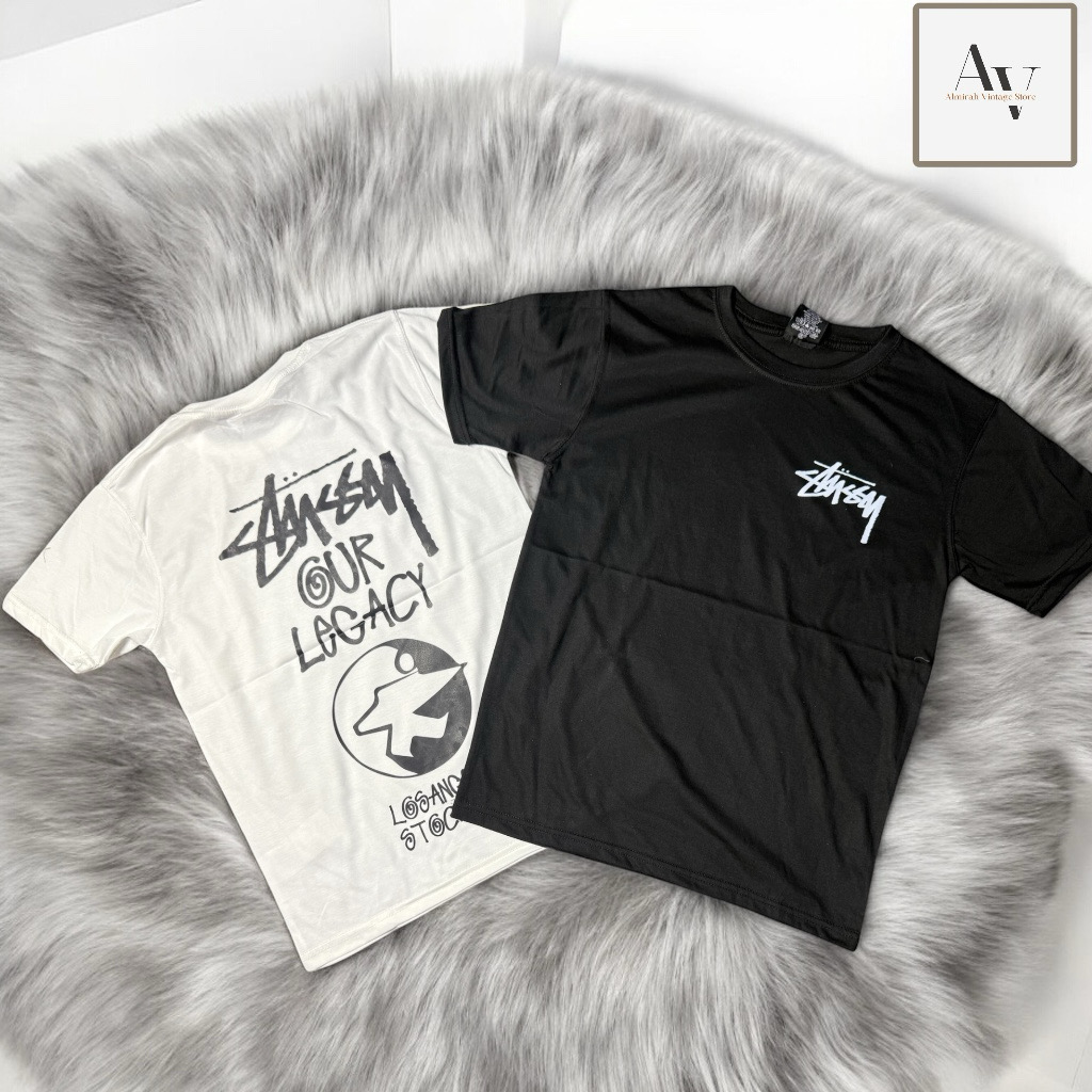Stussy reworkstyle ourlegacy black and white tee