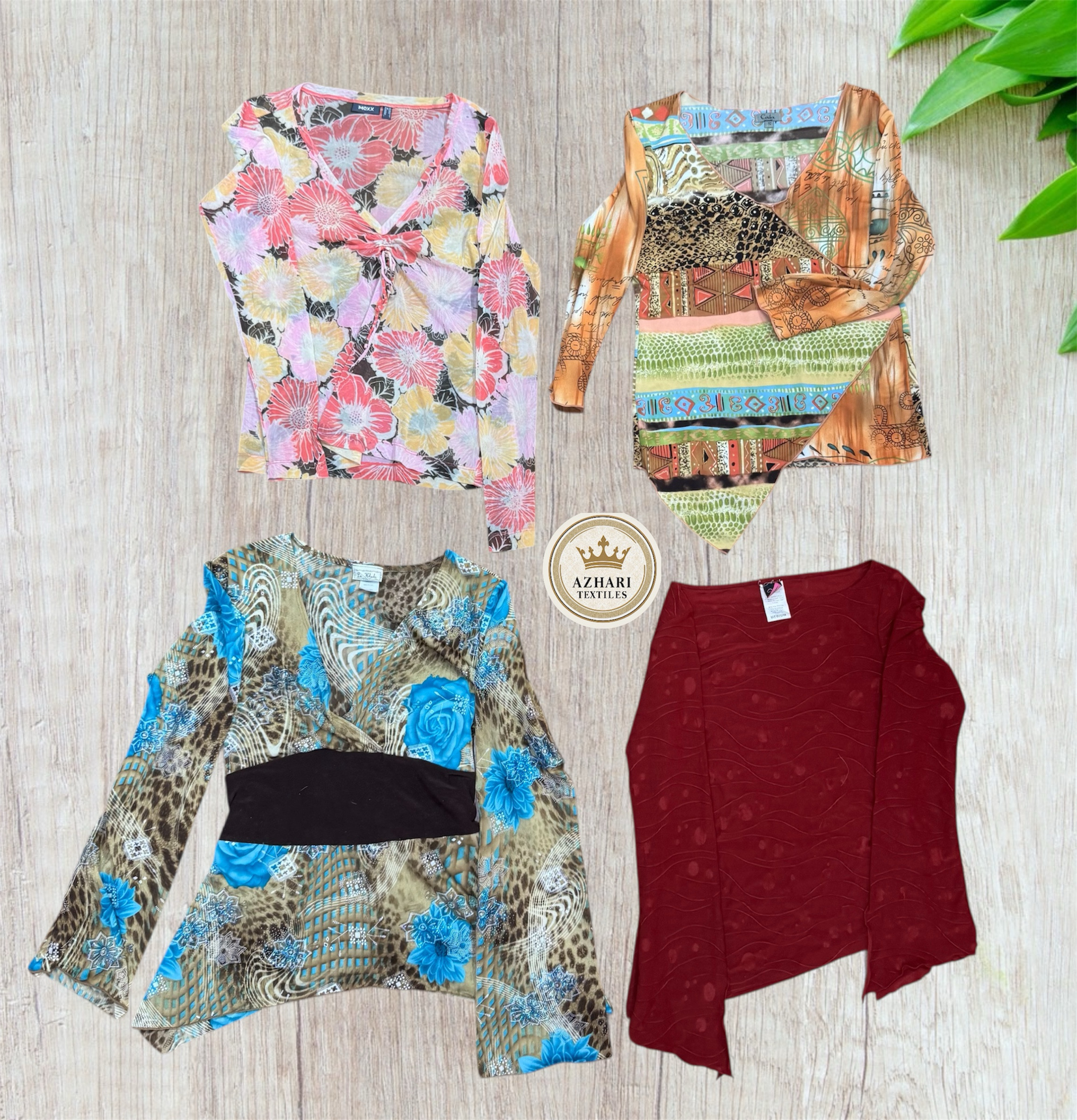 Y2K Langarm-Mesh-Oberteile 10 Stück Bei 301