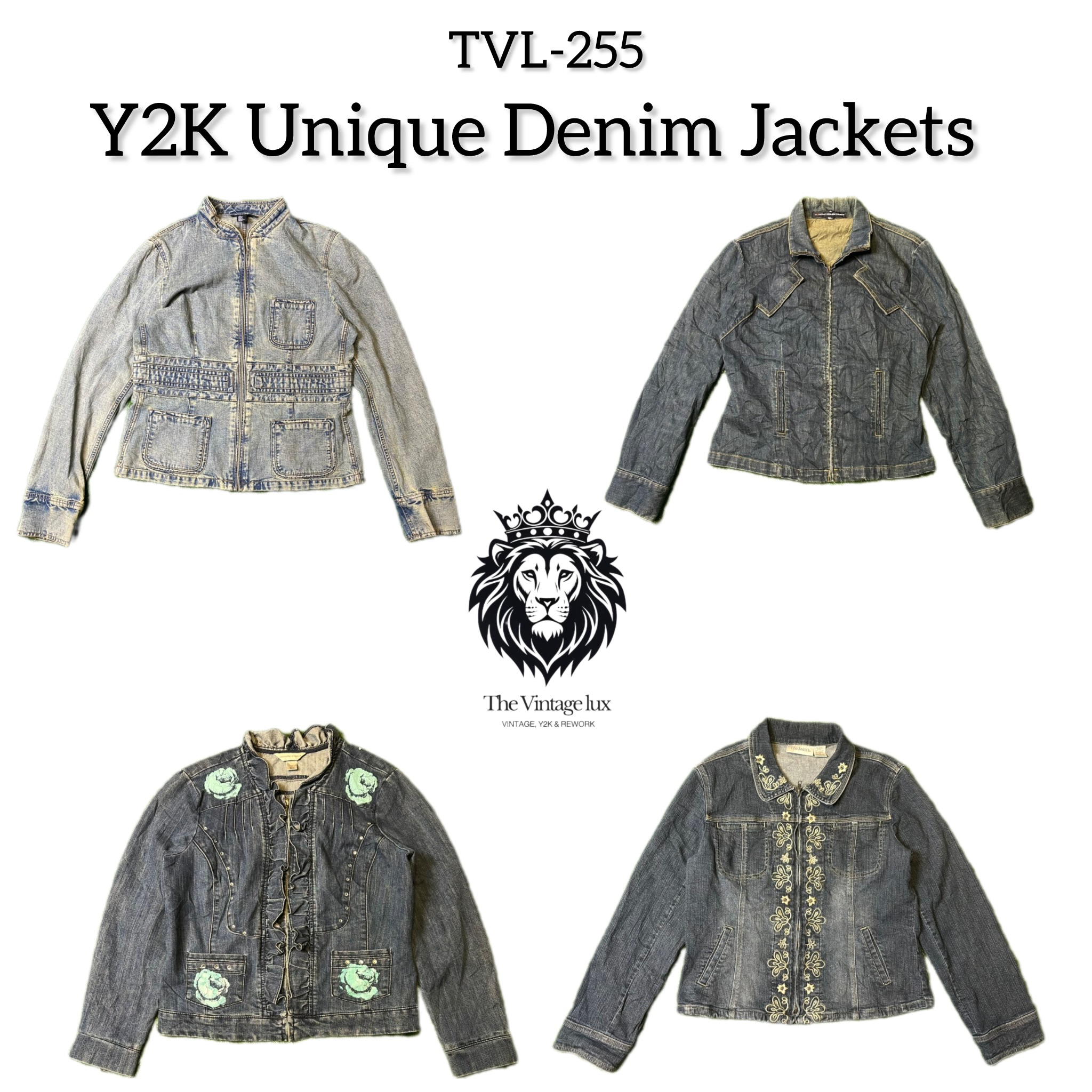 Y2K Unique Denim Jackets (TVL-255)