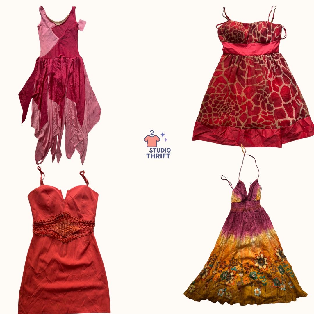 Flame Kiss Y2K Mini Dress(DR-053)