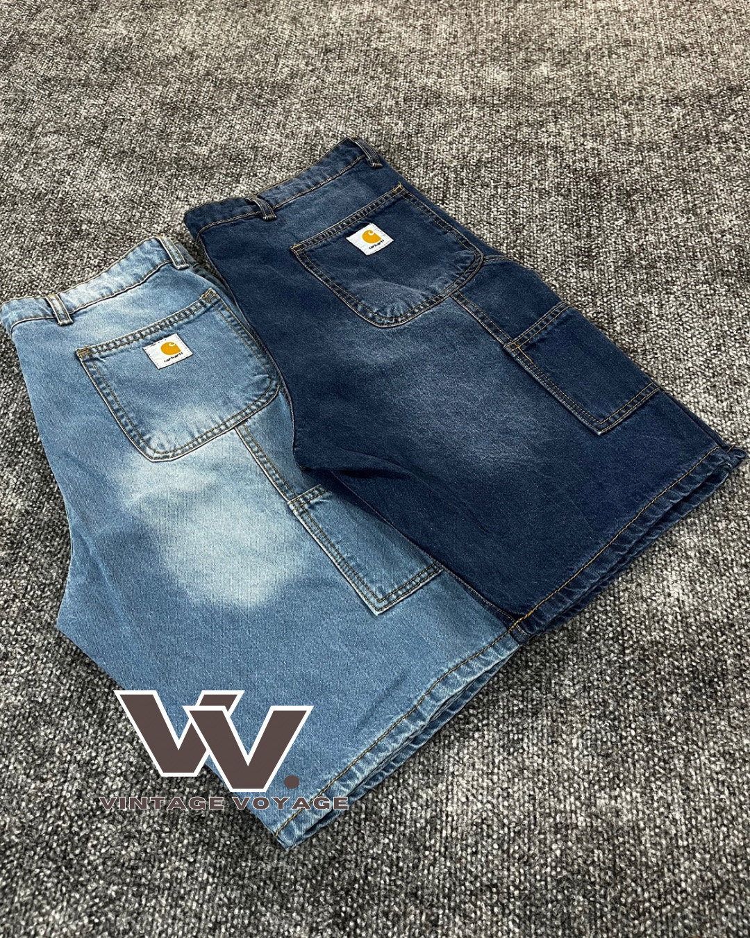 Carhartt reworked style denim shorts #8126