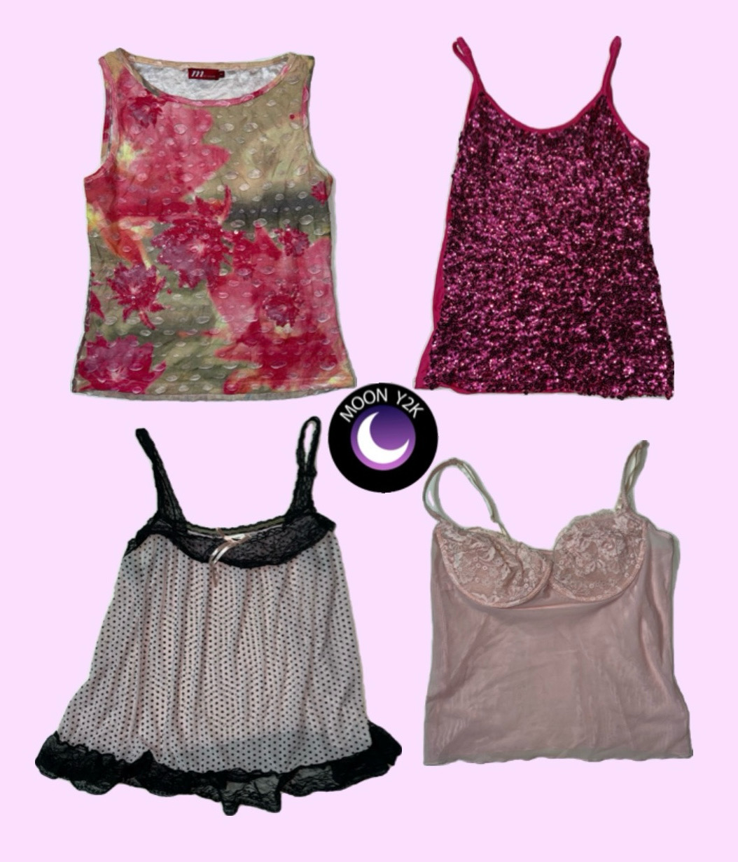 Y2k Soft Girl Era Pink Tops Mix (M-968)