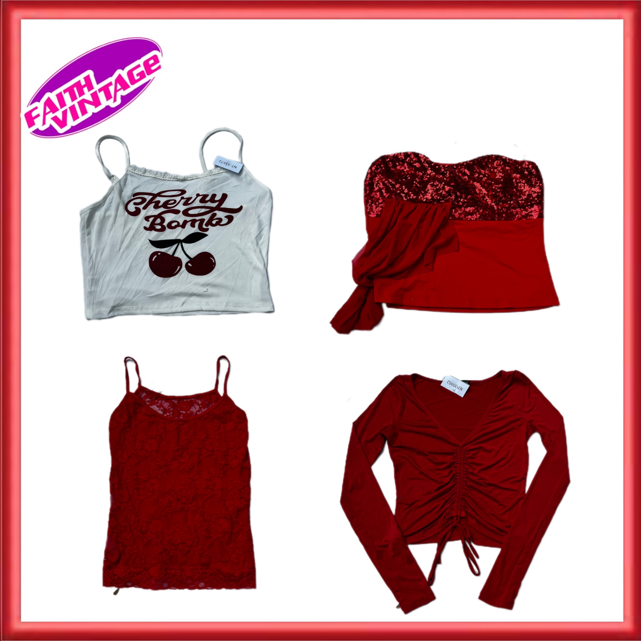 Conjunto de Top e Vestido Vintage Rosebud Mix (FV-330)