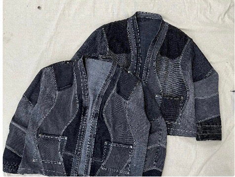 Giacca Haori inupcycled | MOQ 20 pezzi
