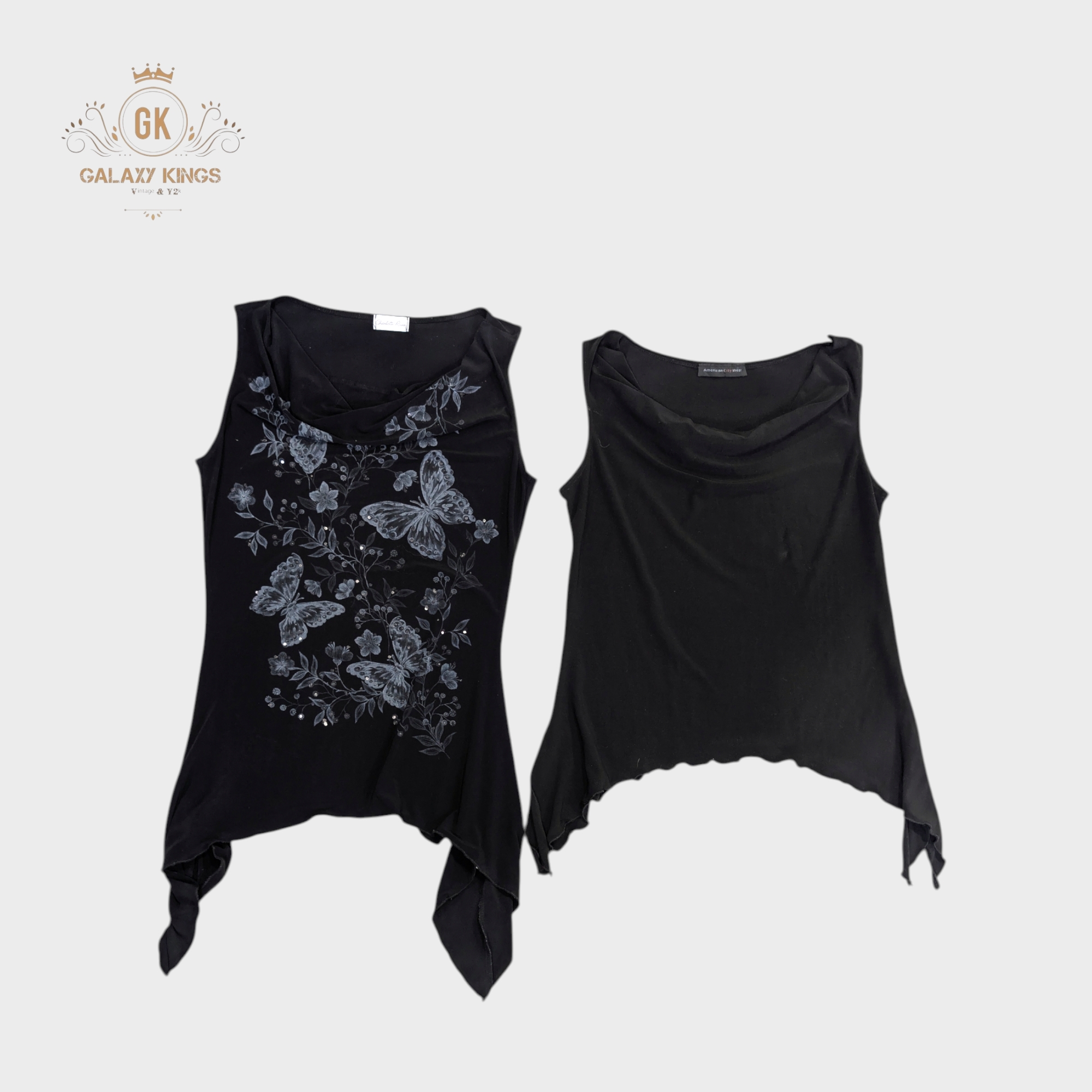 Y2K Gothic Girls Sexy Blouses