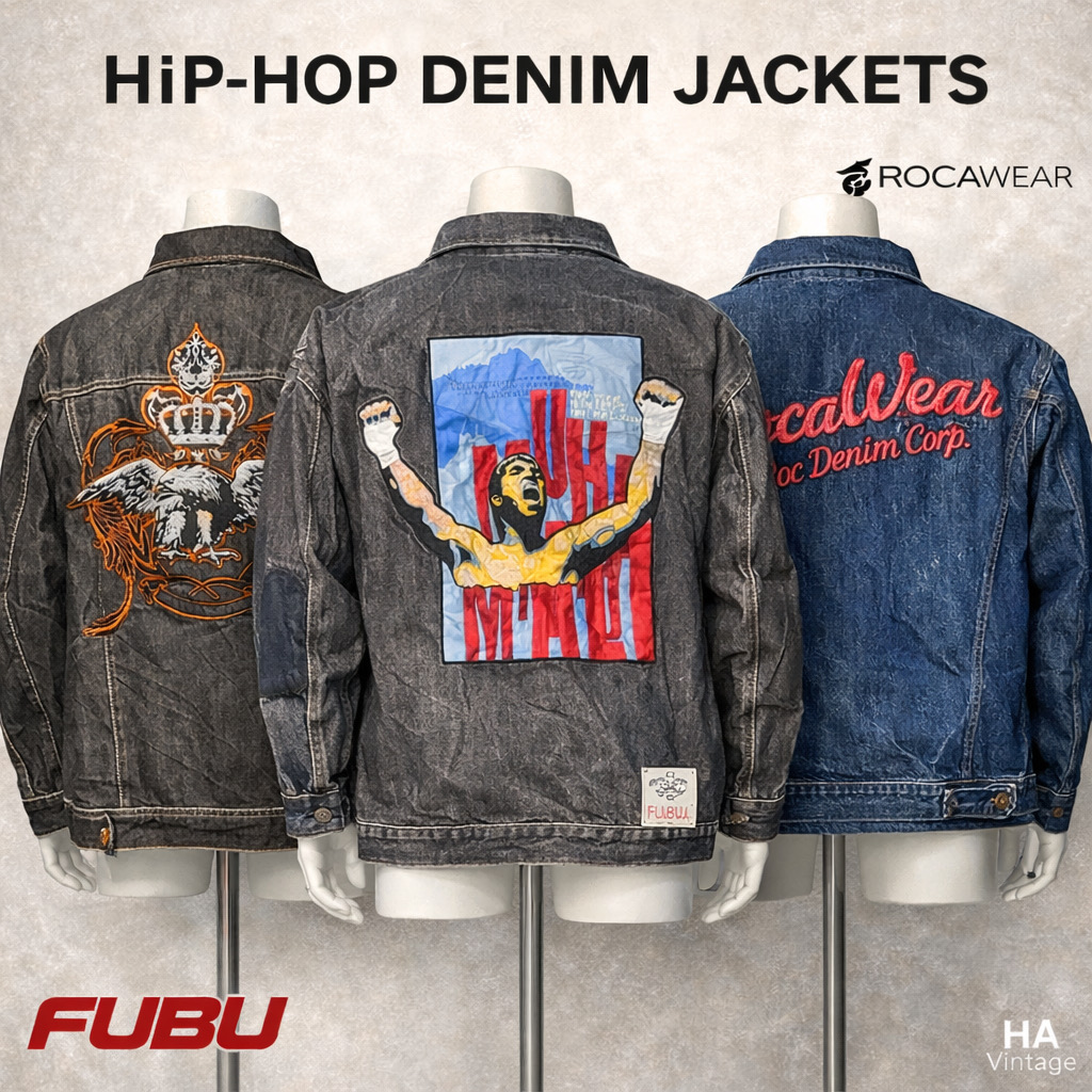 HIP HOP Denim Jackets Inc Roca wear Fubu