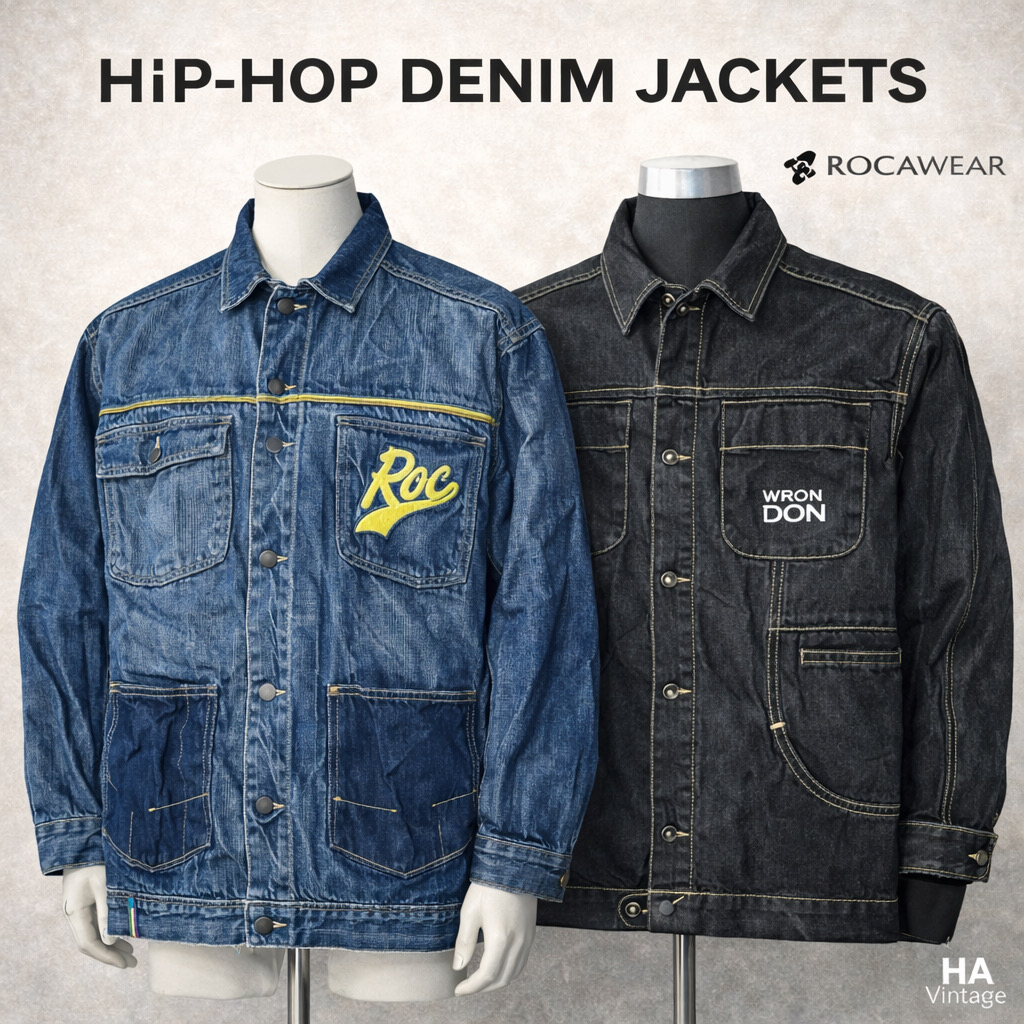 HIP HOP DENIM JACKETS INC ROCA WEAR
