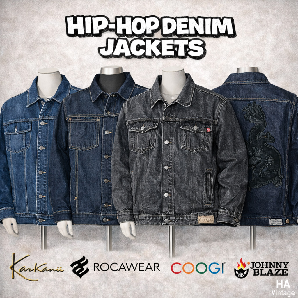 Premium Brands Hip Hop Denim Jackets Inc Karl KaniCoogi Roca Wear