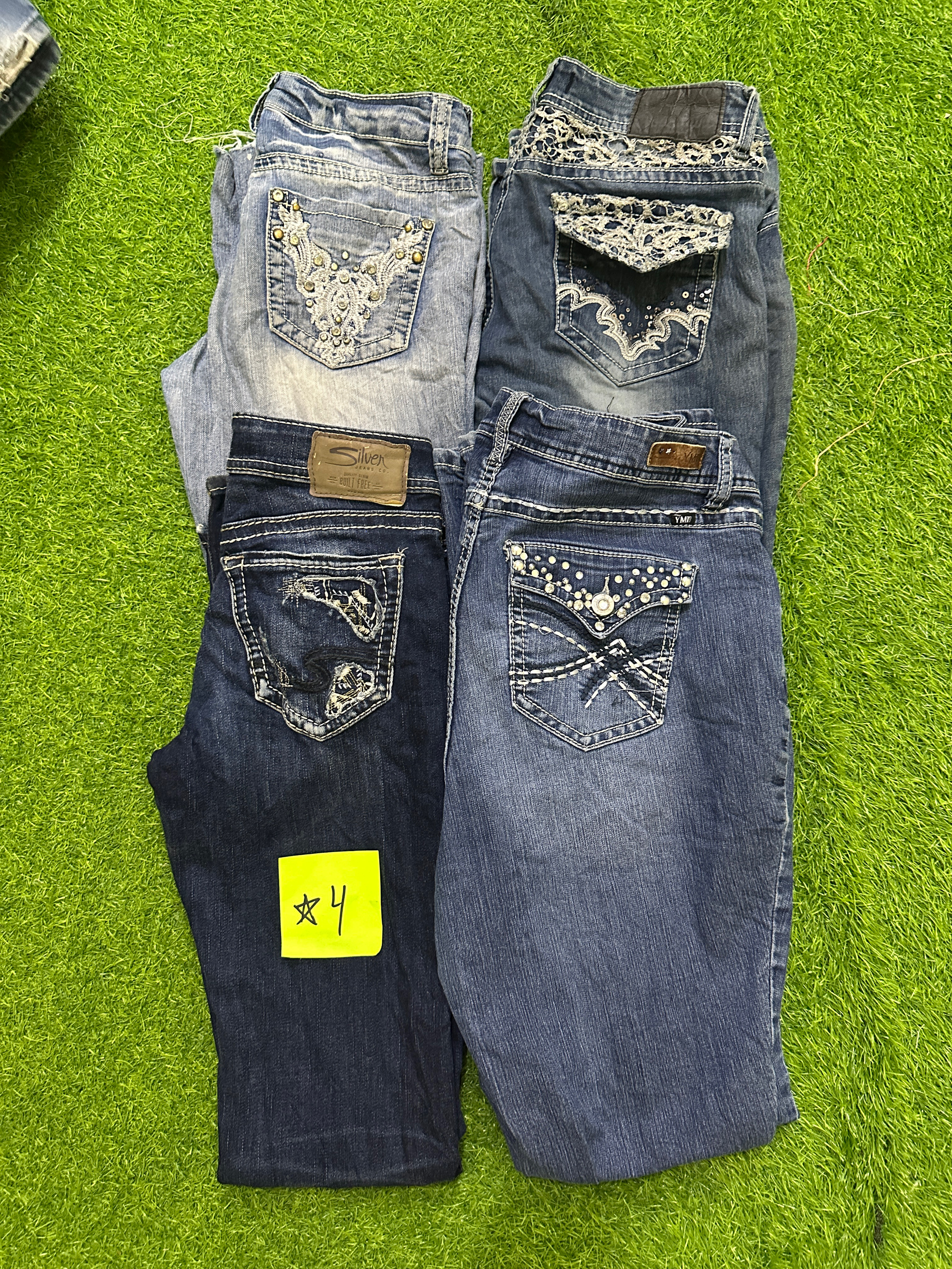 y2k Damen Schlagjeans