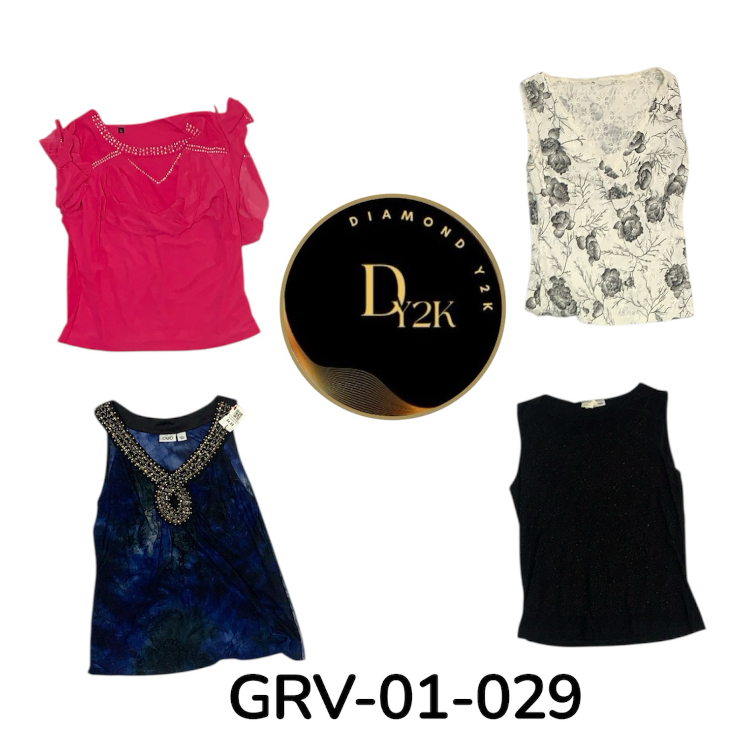 Cute Y2K Kurzarmbluse für Frauen – Retro-Stil (GRV-01-029)