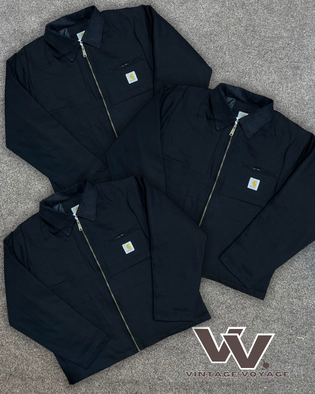 Carhartt reworked style black Detroit jackets #9126