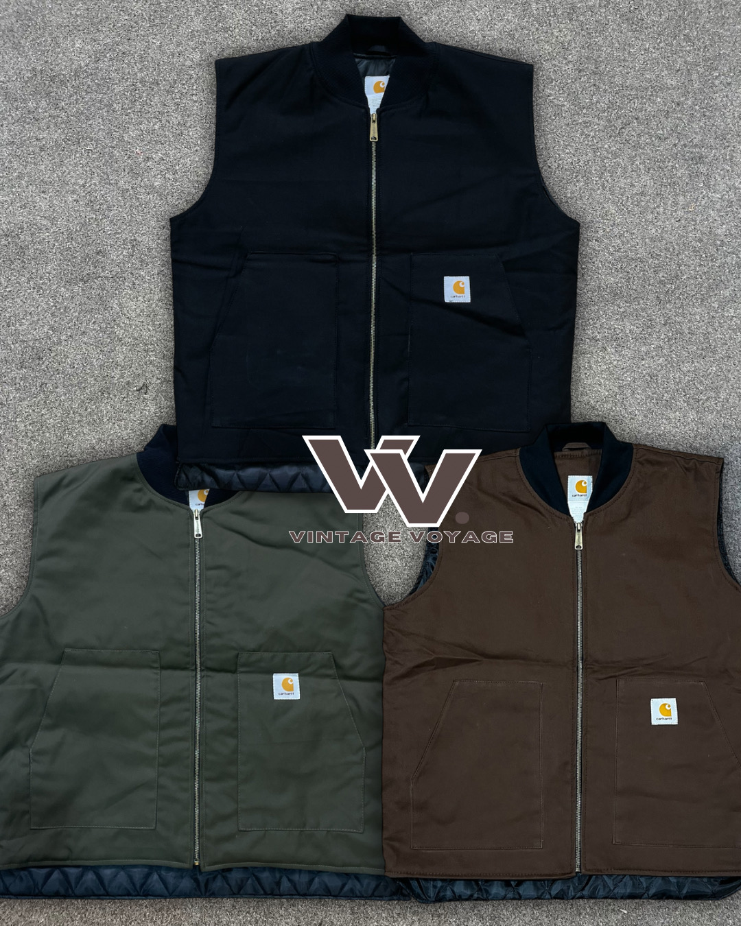 Carhartt reworked style mix colour gilets #9126