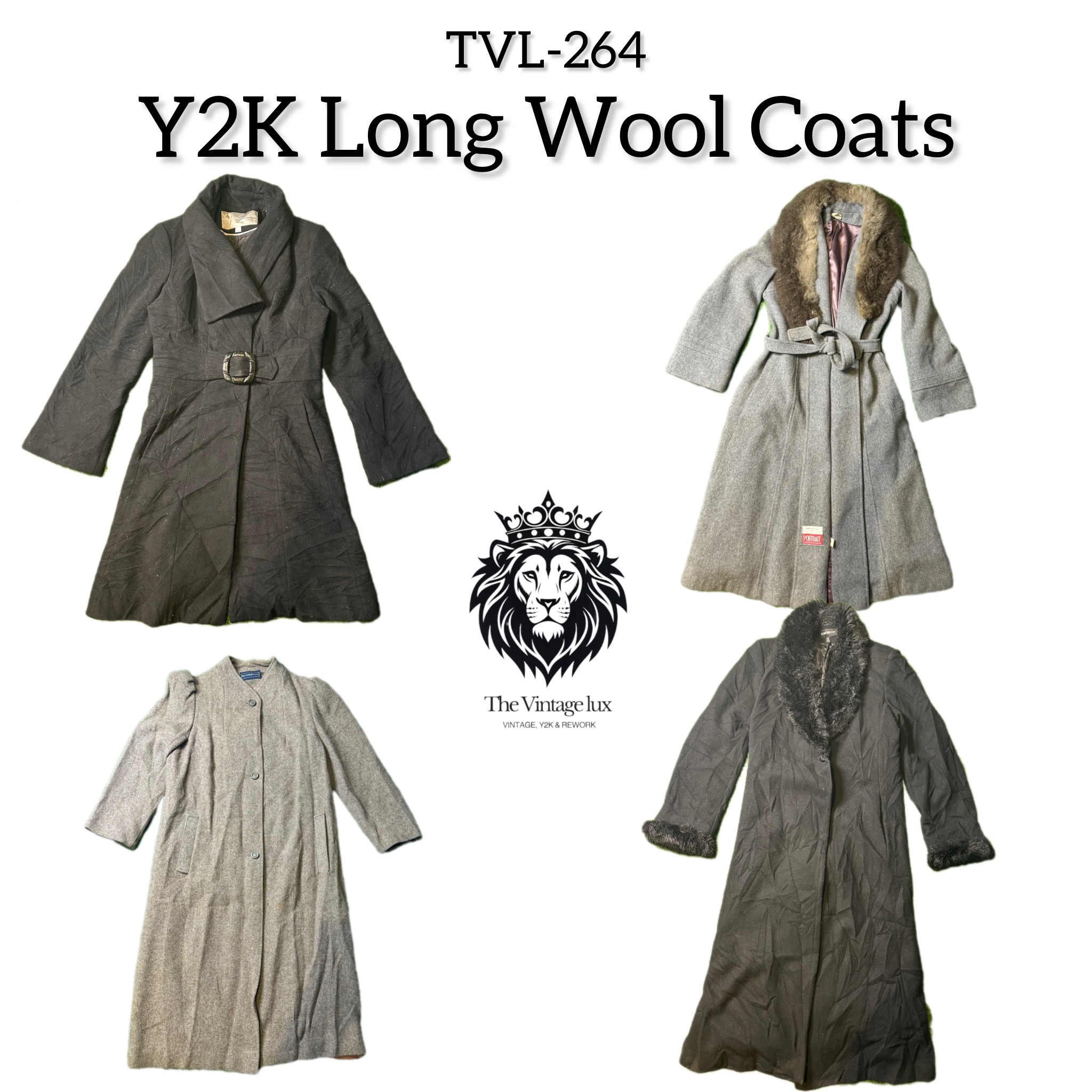 Y2K Lange Wollmäntel (TVL-264)