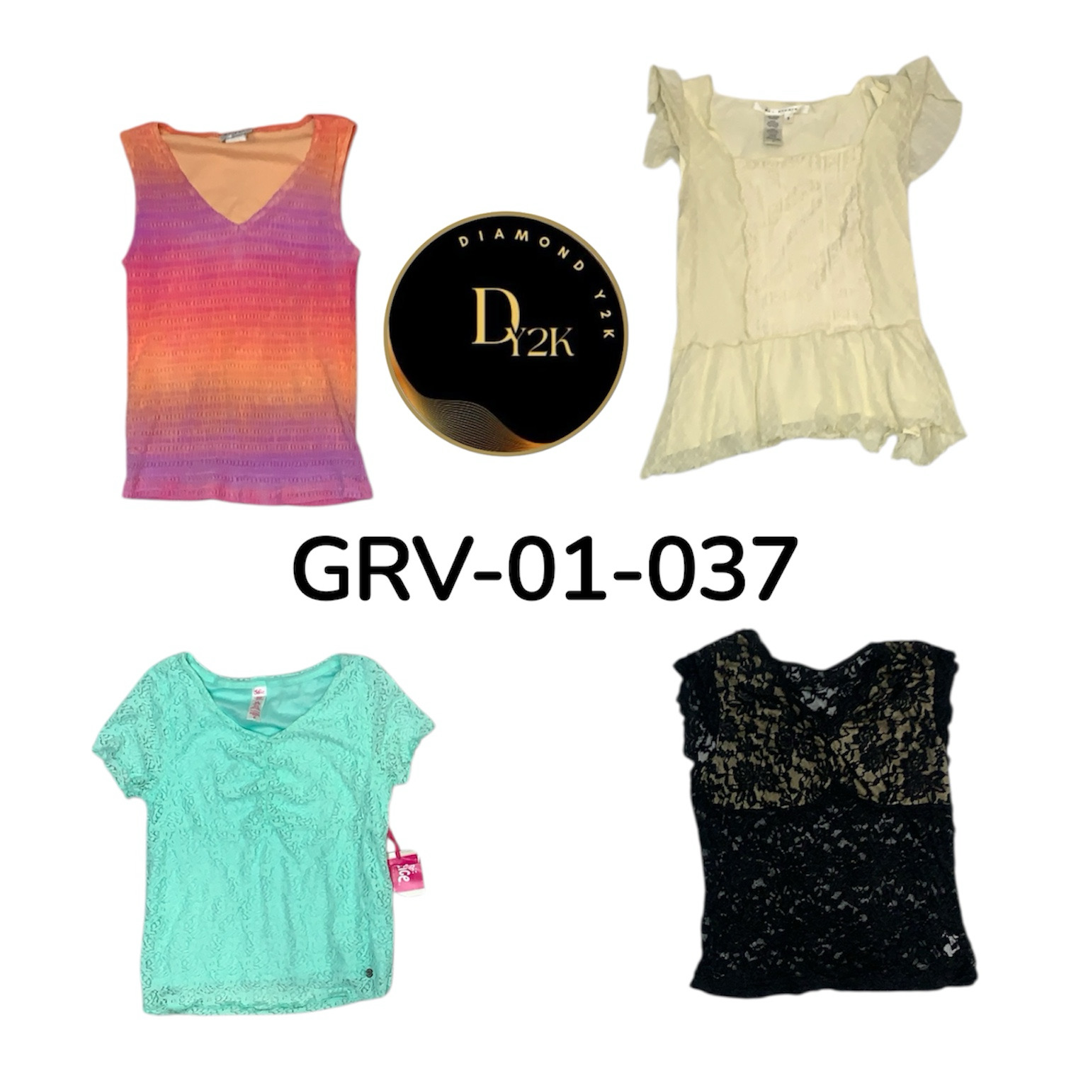 Blusa de Mangas Curtas Y2K Trendy – Look Retrô Chic (GRV-01-037)
