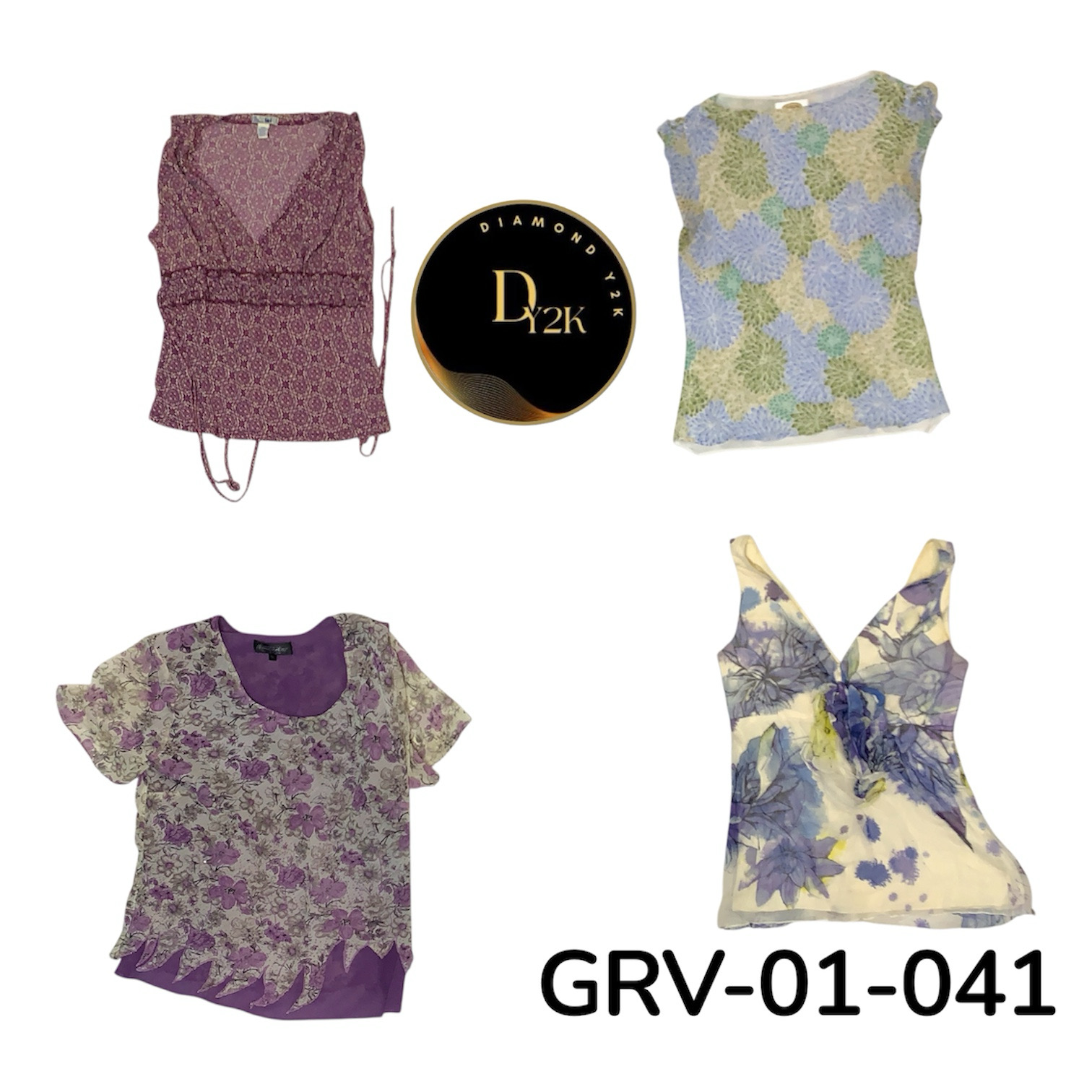 Stylische Y2K Kurzarmbluse – 2000er Ästhetik (GRV-01-041)