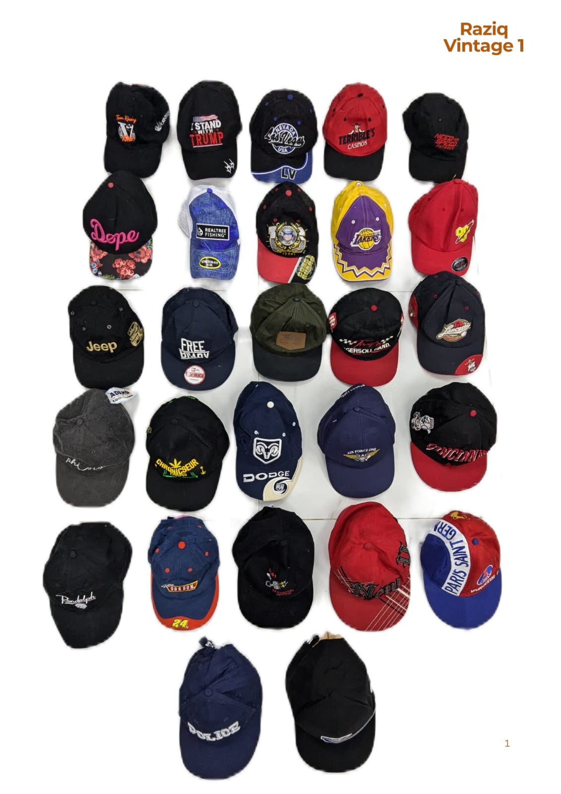 💥 RV1712 Embroidery Caps