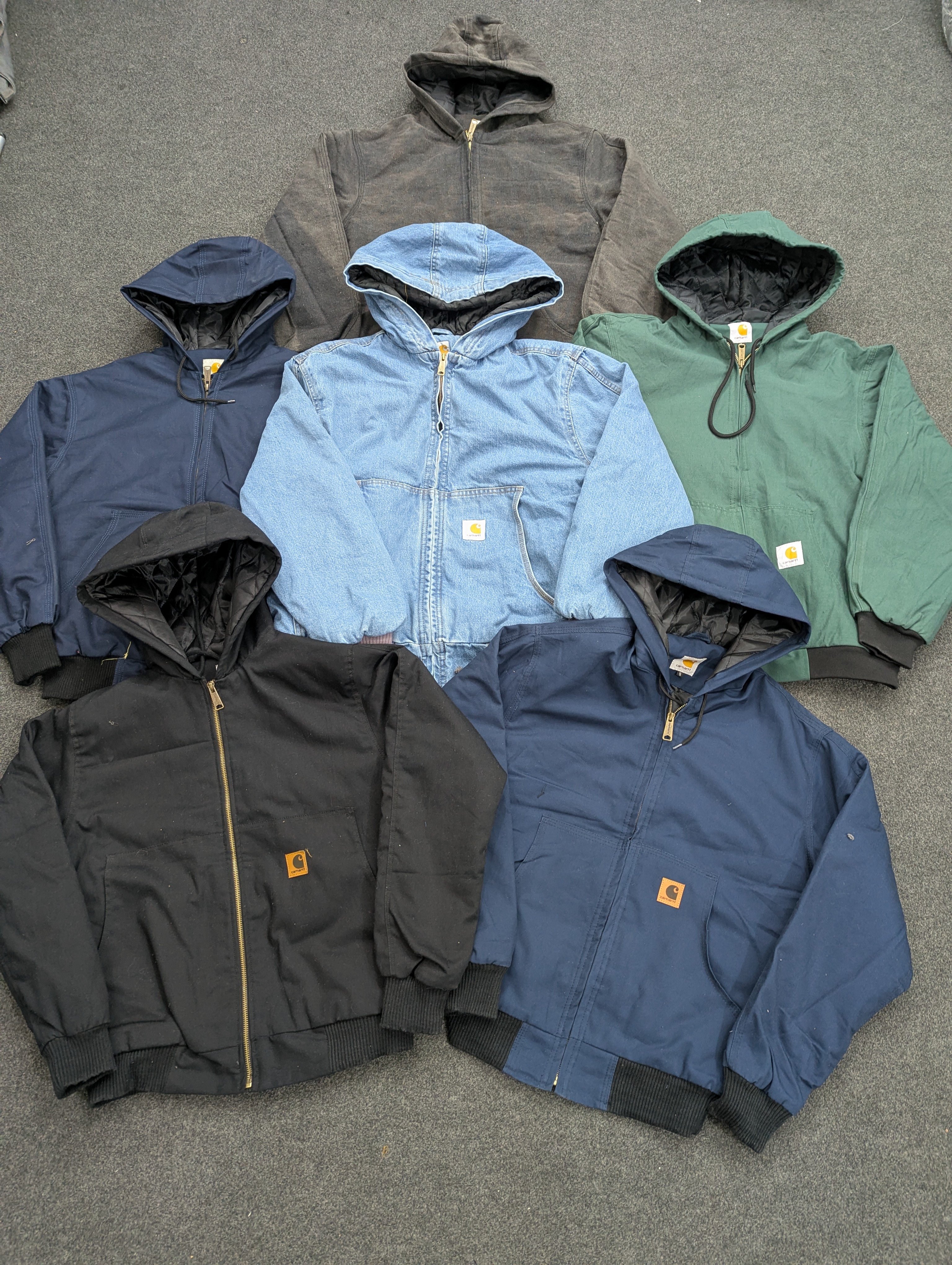 Carhartt Active Wear Rework Style Jackets (7 pcs), (C-013)