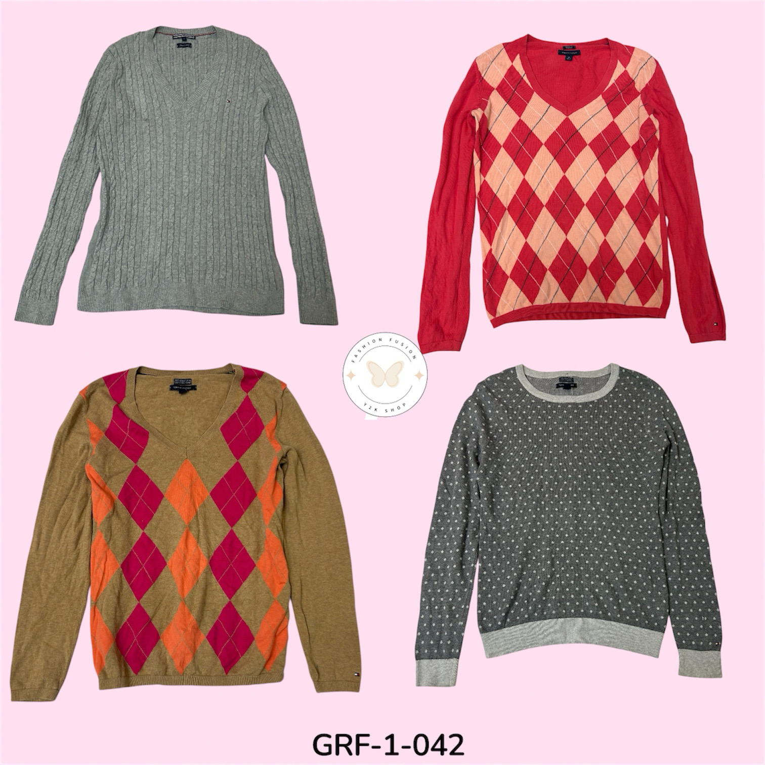 Y2K Tommy Hilfiger Crewneck Sweater – Vintage Prep..