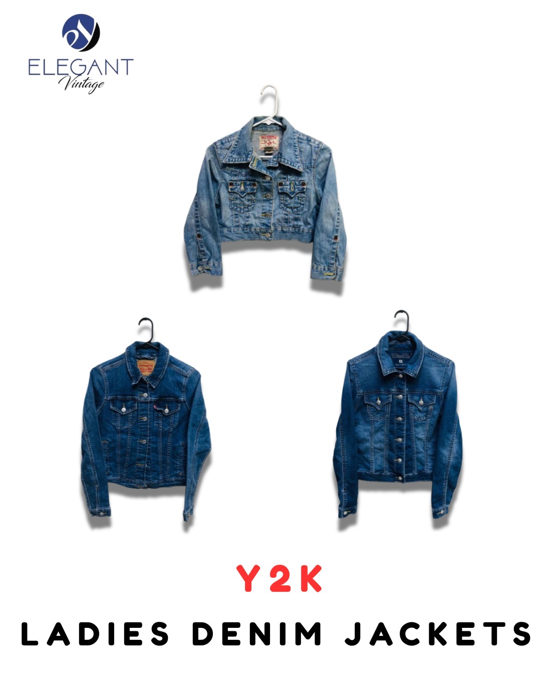 Y2Kレディースデニムジャケット - EV1909