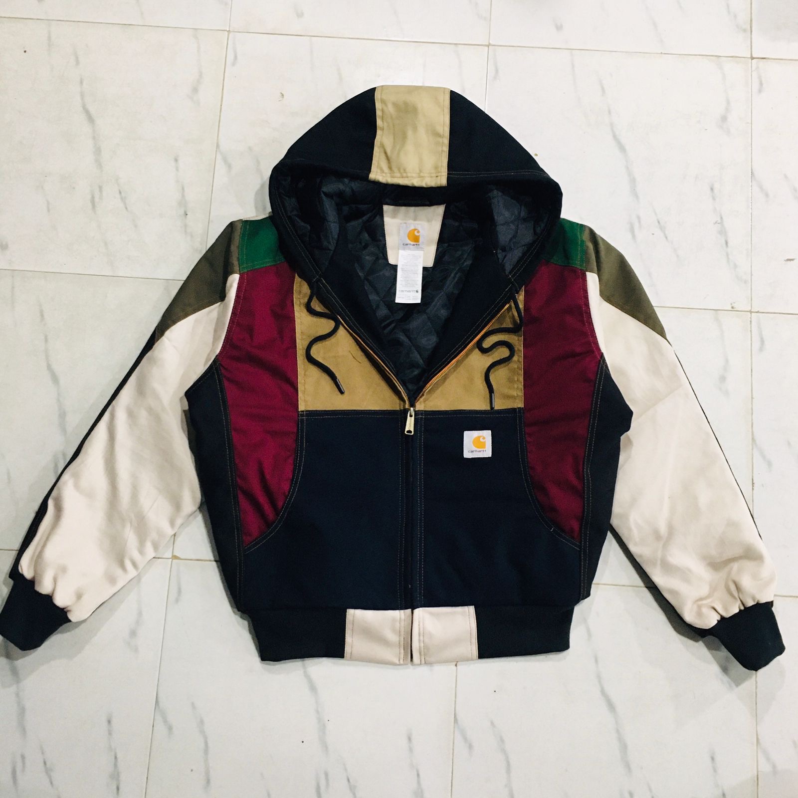 Carhartt Active Rework Style Patchwork Jackets