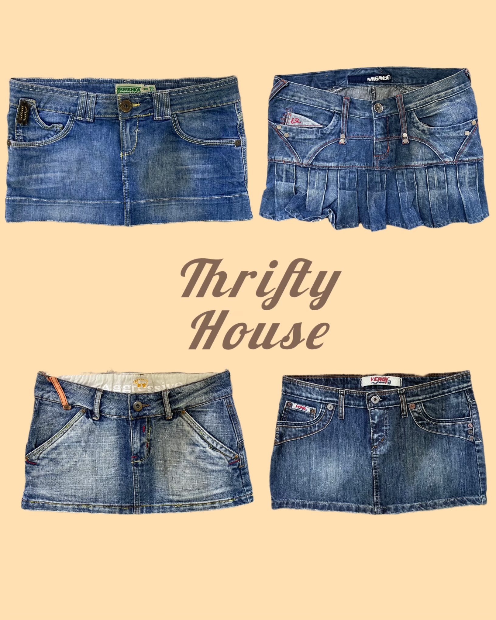 Soft Girl Era Y2k Mini Skirts(TH/073)