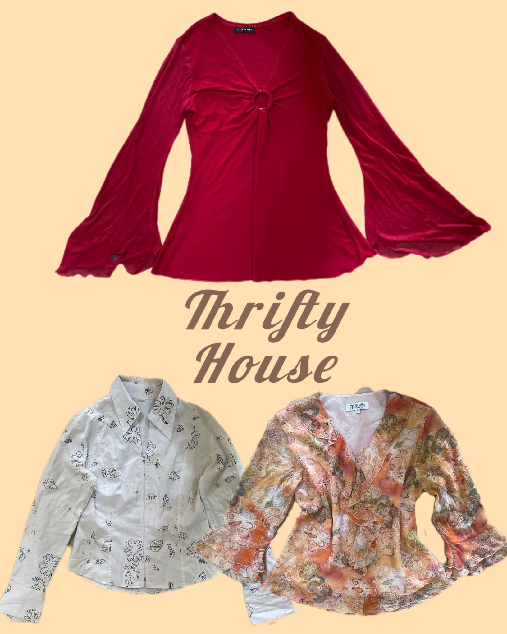 Grunge Y2k Mix Tops(TH/078)